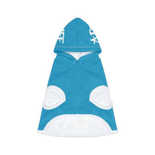 Pet Hoodie — 'A Ruff Play' Blue Dog Hoodie (How the Dogs Chill)