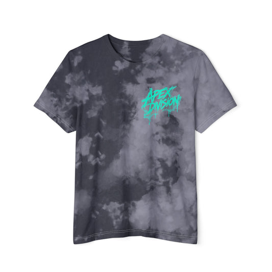 Tie-Dye T-Shirt — "Apex Division" Graphic with "Nothing in Life is Promised Except Death" Back