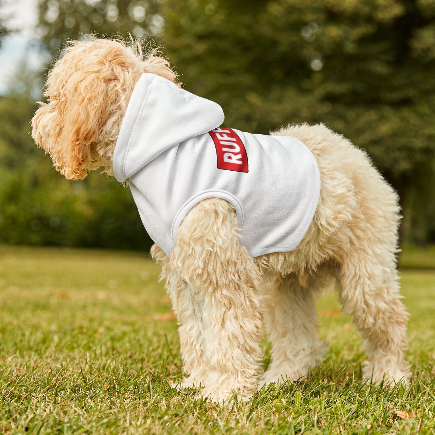 Ruff Play Pet Hoodie — Black Dog Hoodie with 'RUFF PLAY' Logo