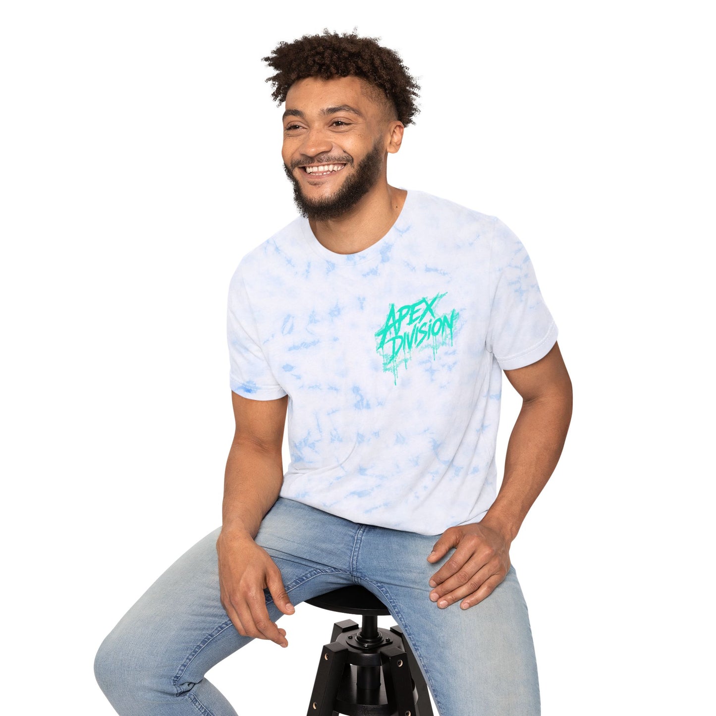 Tie-Dye T-Shirt — "Apex Division" Graphic with "Nothing in Life is Promised Except Death" Back