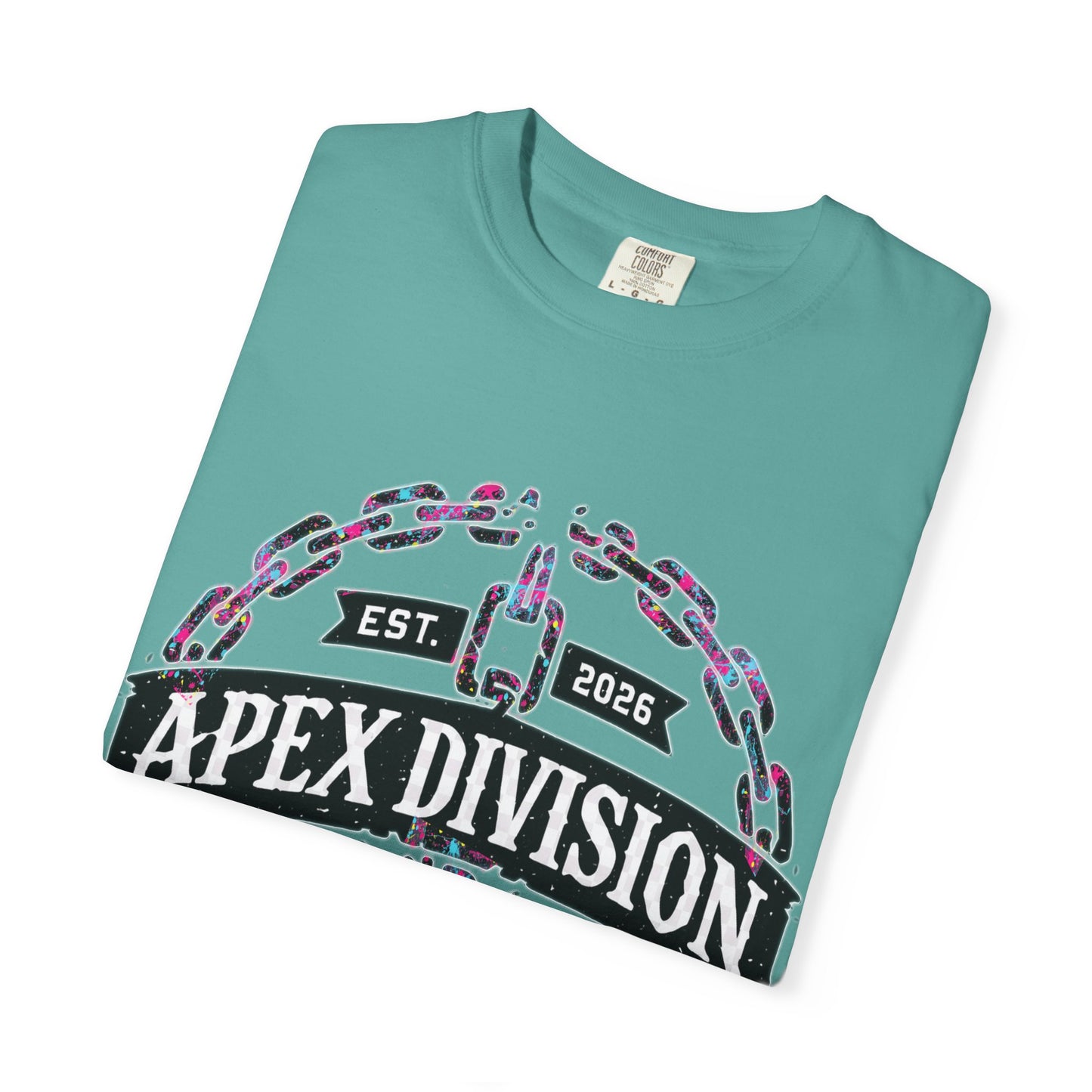 Apex Division Graphic T-Shirt — Hard Work & Determination Emblem