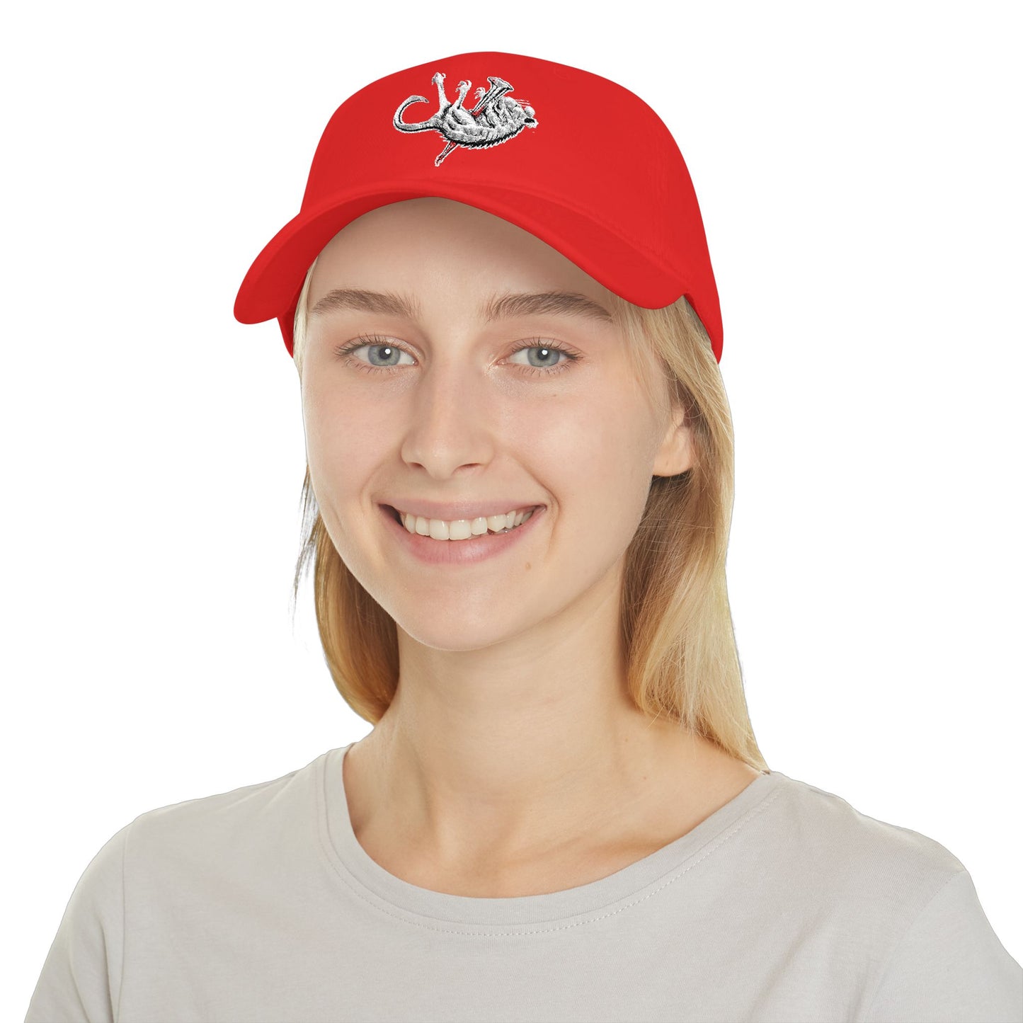 Lizard Embroidered Low Profile Baseball Cap
