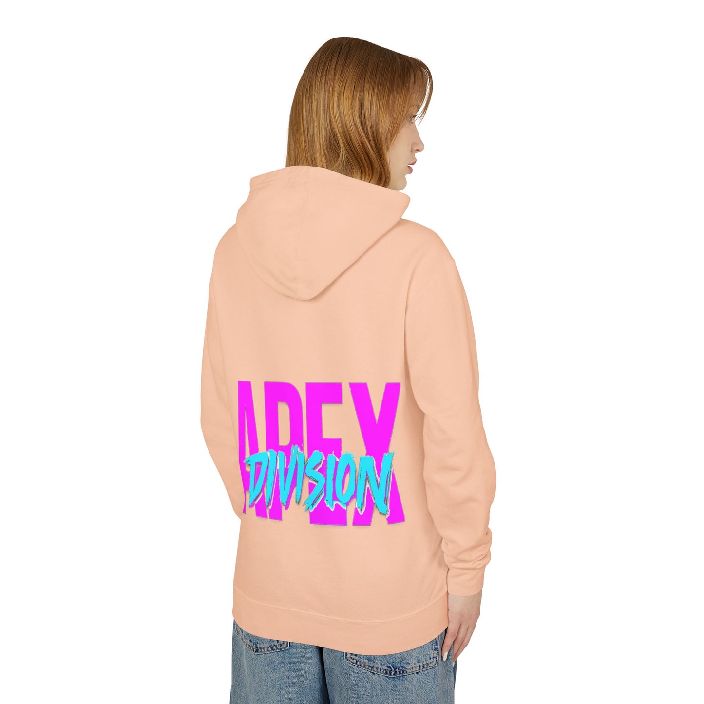 Apex Division Hooded Sweatshirt — Retro Neon Logo Hoodie