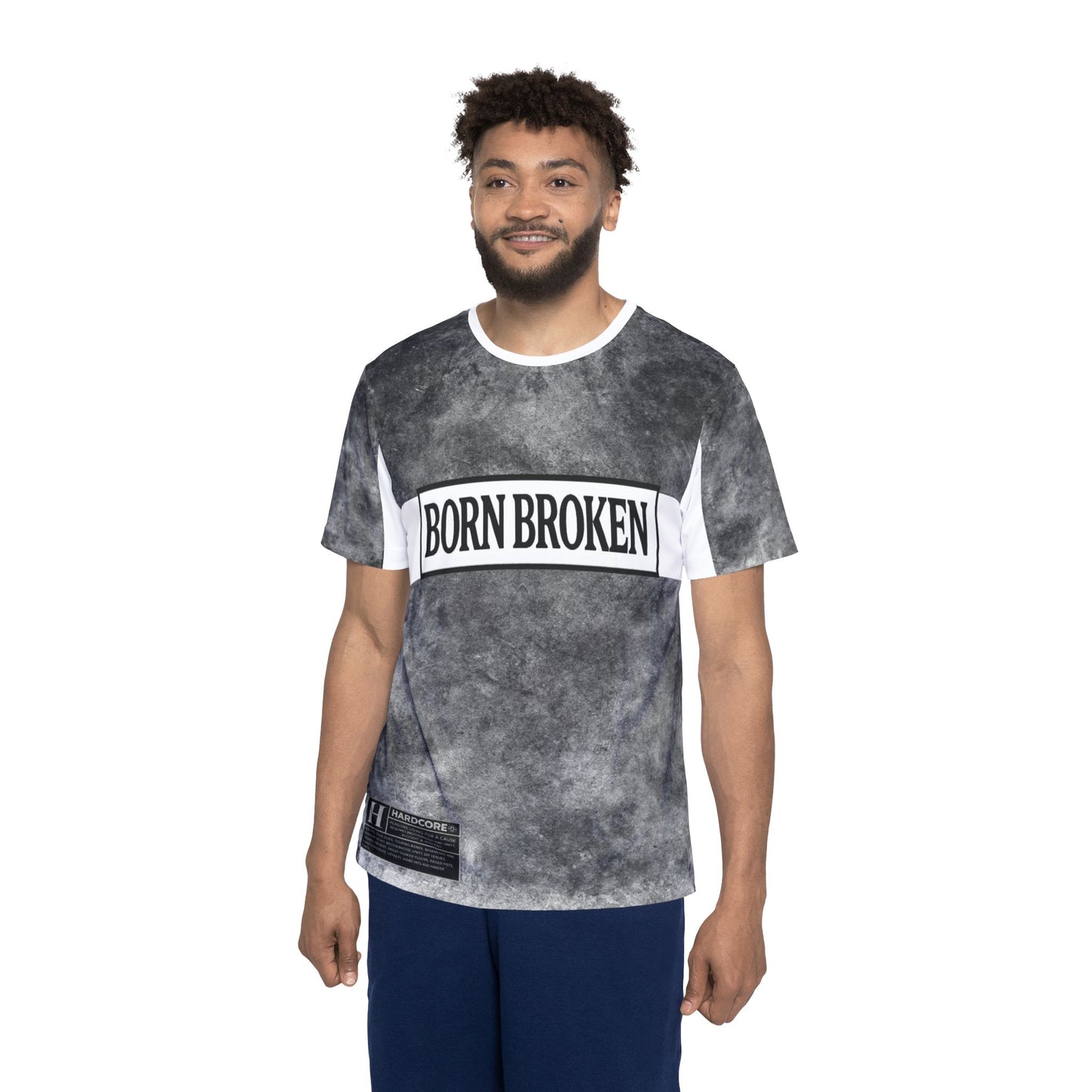 BORN BROKEN — AOP JERSEY TEE