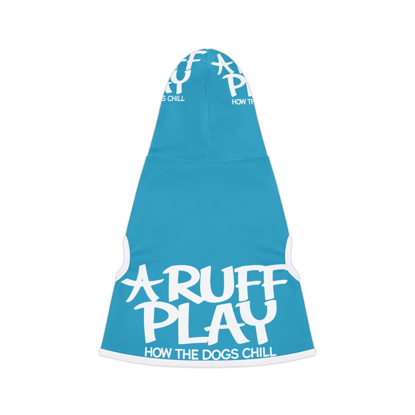 Pet Hoodie — 'A Ruff Play' Blue Dog Hoodie (How the Dogs Chill)