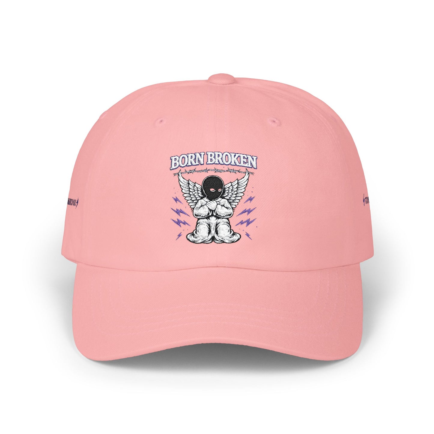 Dad Cap – "Born Broken" Angel Graphic Baseball Hat