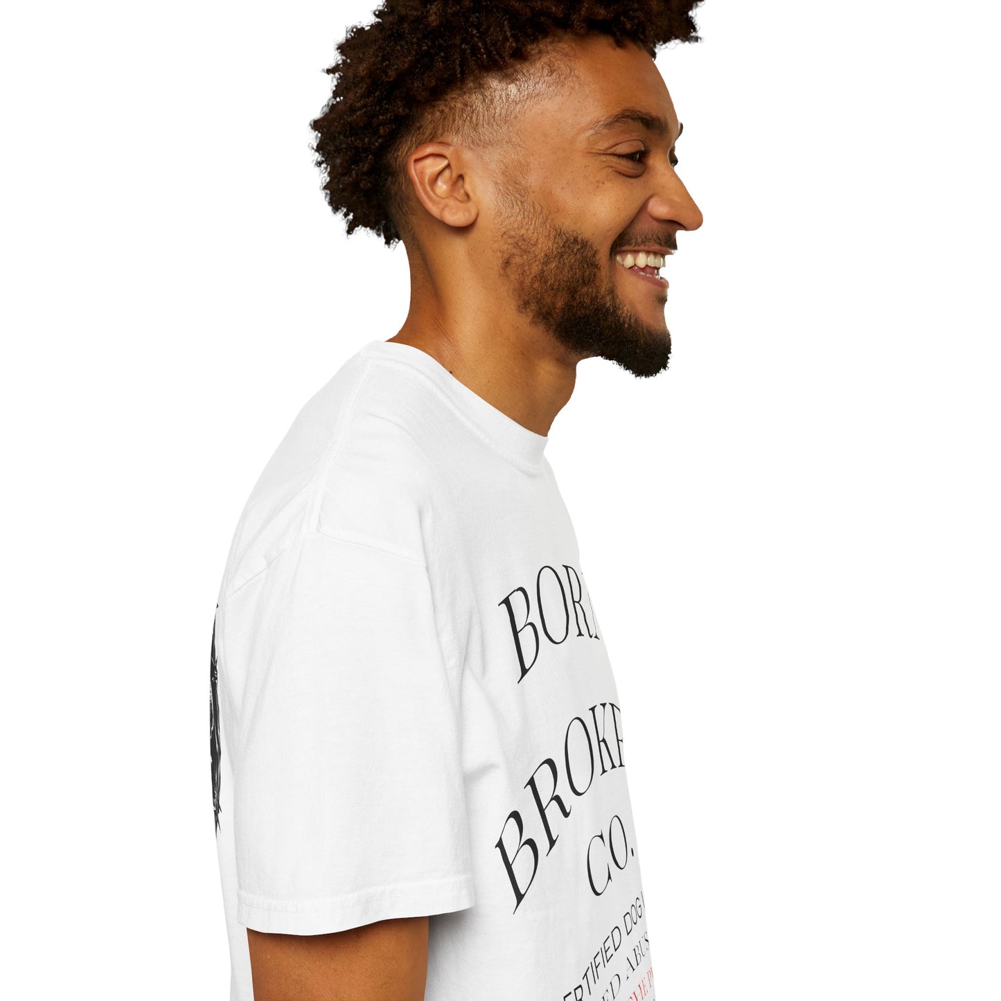 Born Broken Co. Graphic T-Shirt — 'Fight Abuse, Not Dogs' Statement Tee