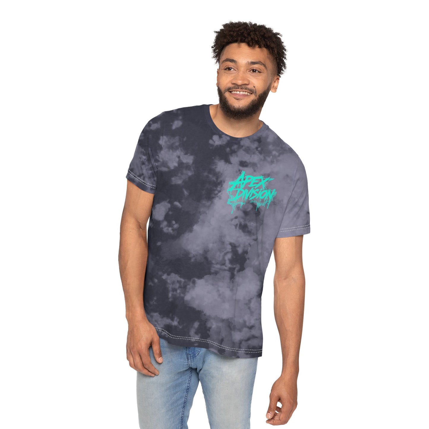 Tie-Dye T-Shirt — "Apex Division" Graphic with "Nothing in Life is Promised Except Death" Back