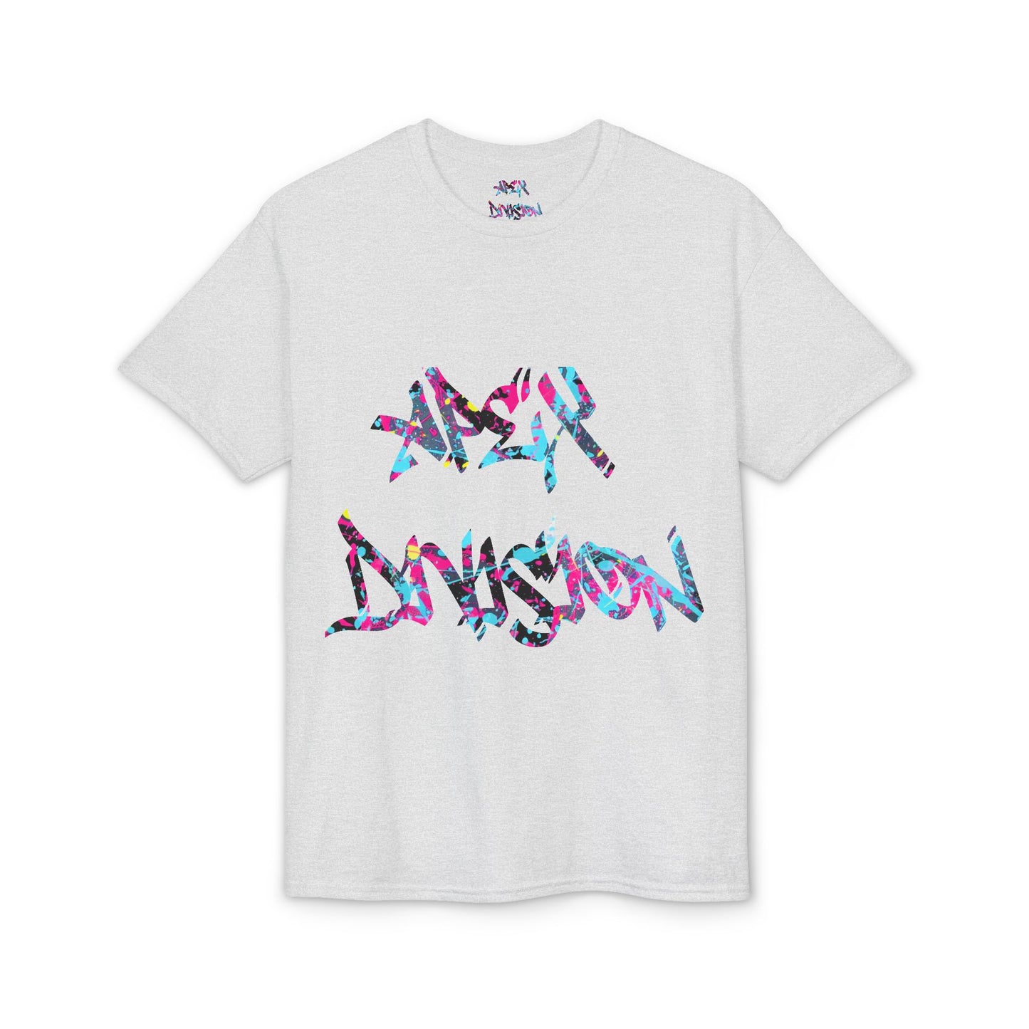 Resilient Division Graphic Tee — Colorful Motivational Back-Print Shirt