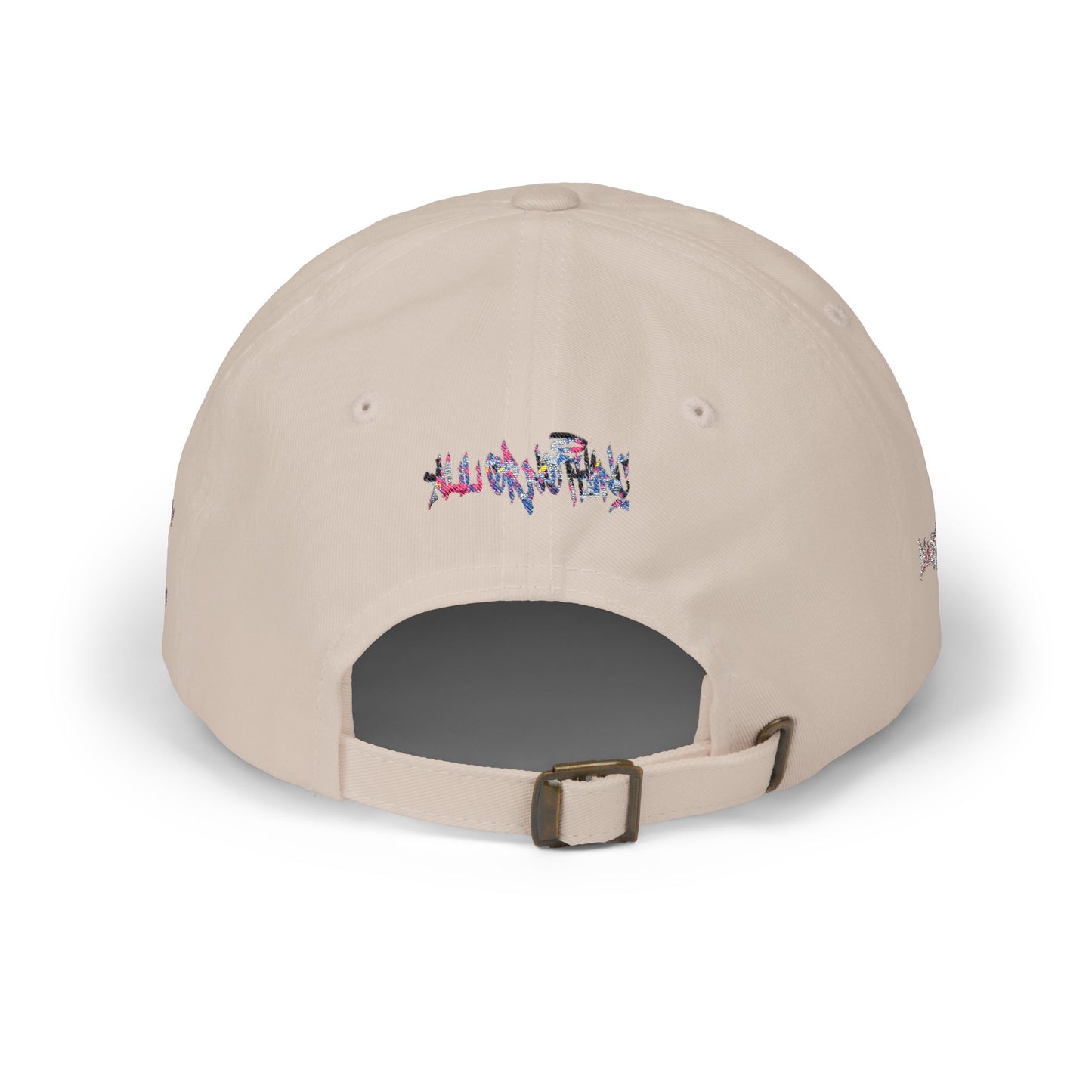 Dad Cap — Floral Graffiti 'No Division' Embroidered Baseball Hat