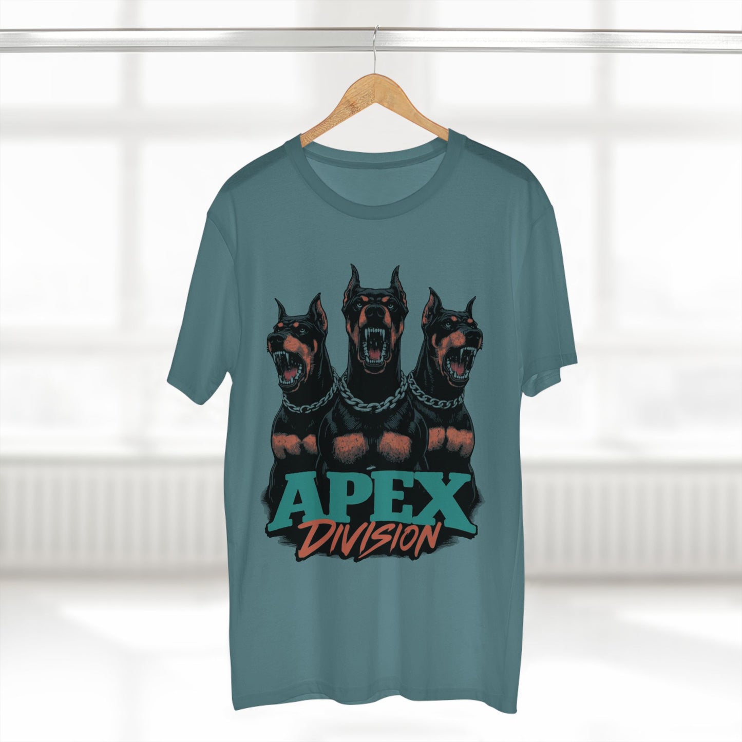 Apex Division Doberman Graphic Tee — "Dogs Gotta Eat" Streetwear T‑Shirt