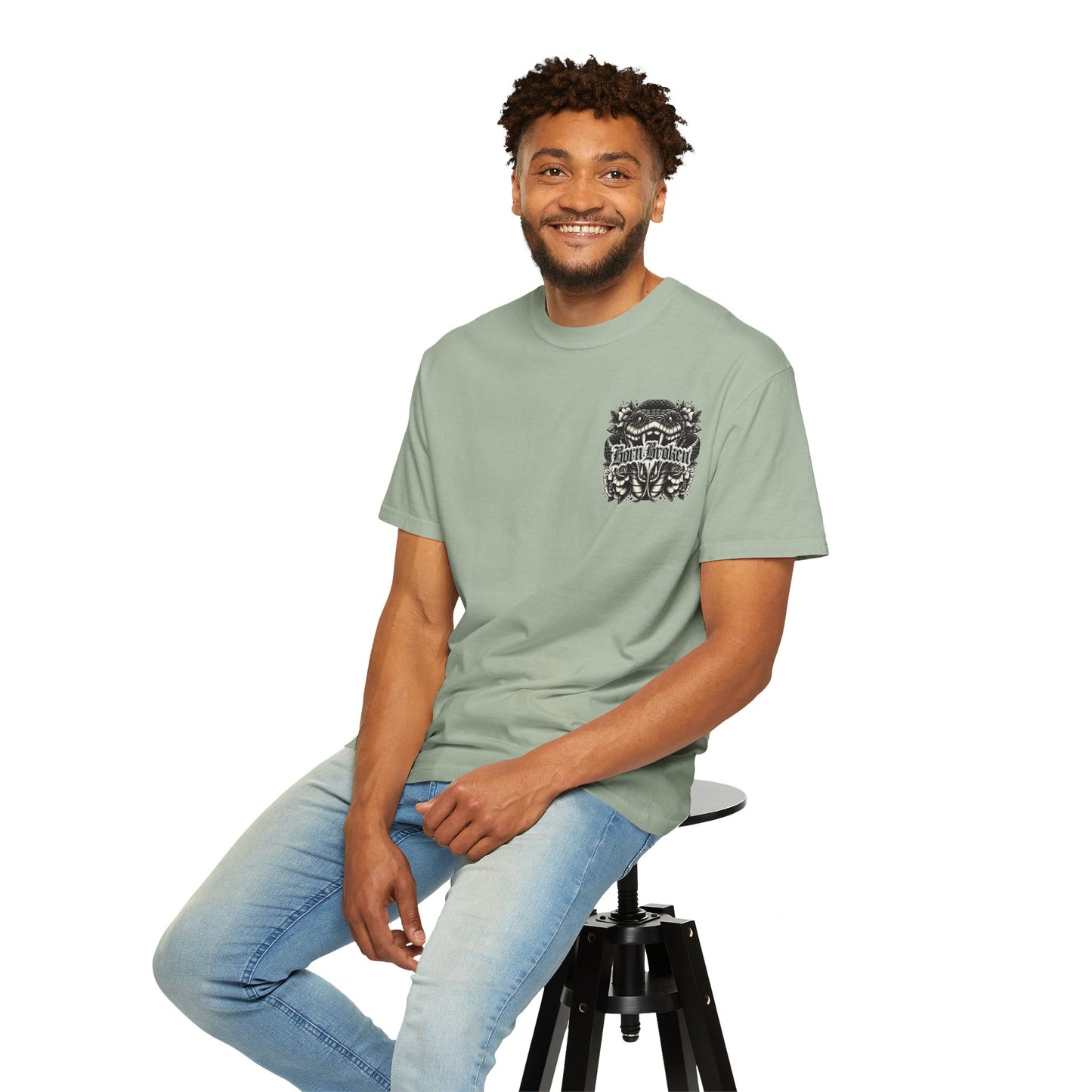 Born Broken Snake Graphic T-Shirt