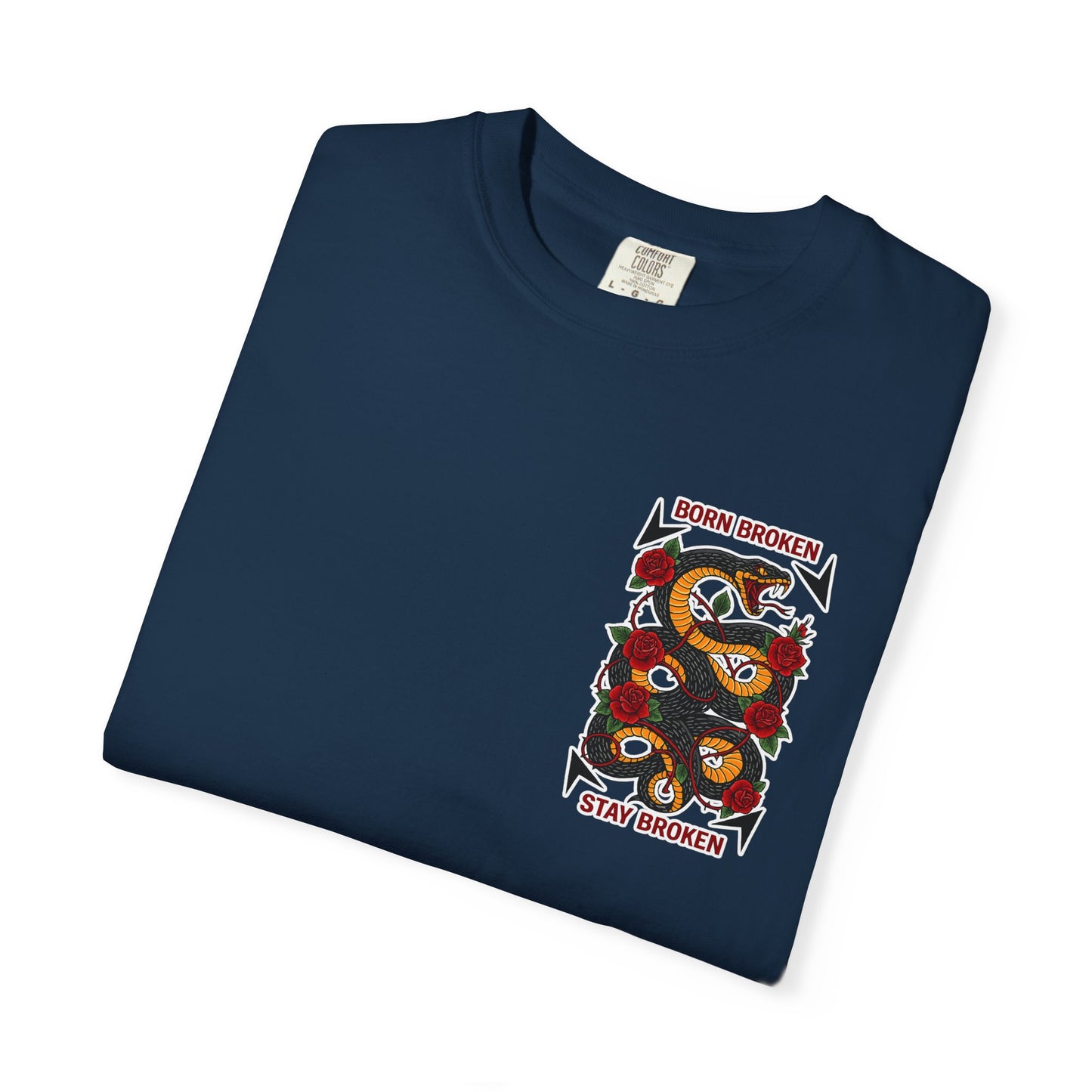BORN BROKEN — SNAKE TEE