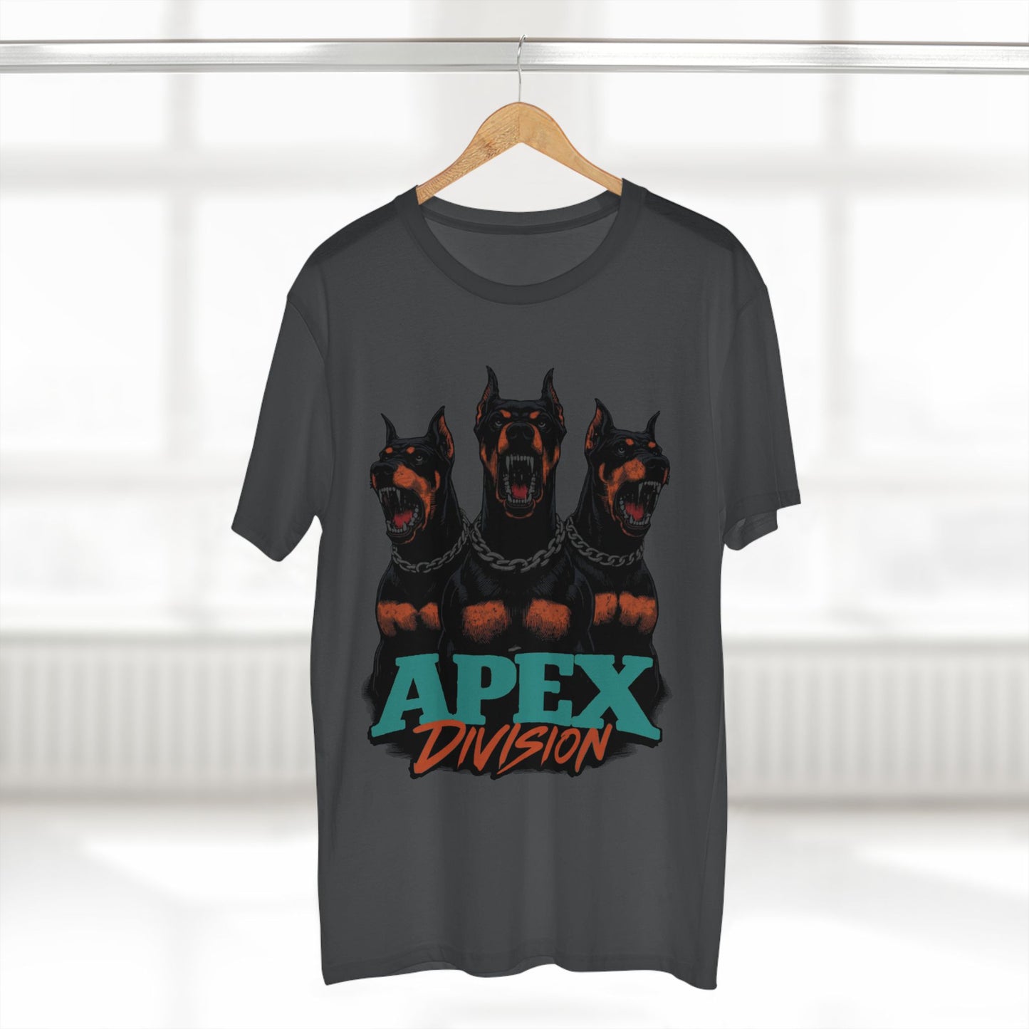 Apex Division Doberman Graphic Tee — "Dogs Gotta Eat" Streetwear T‑Shirt