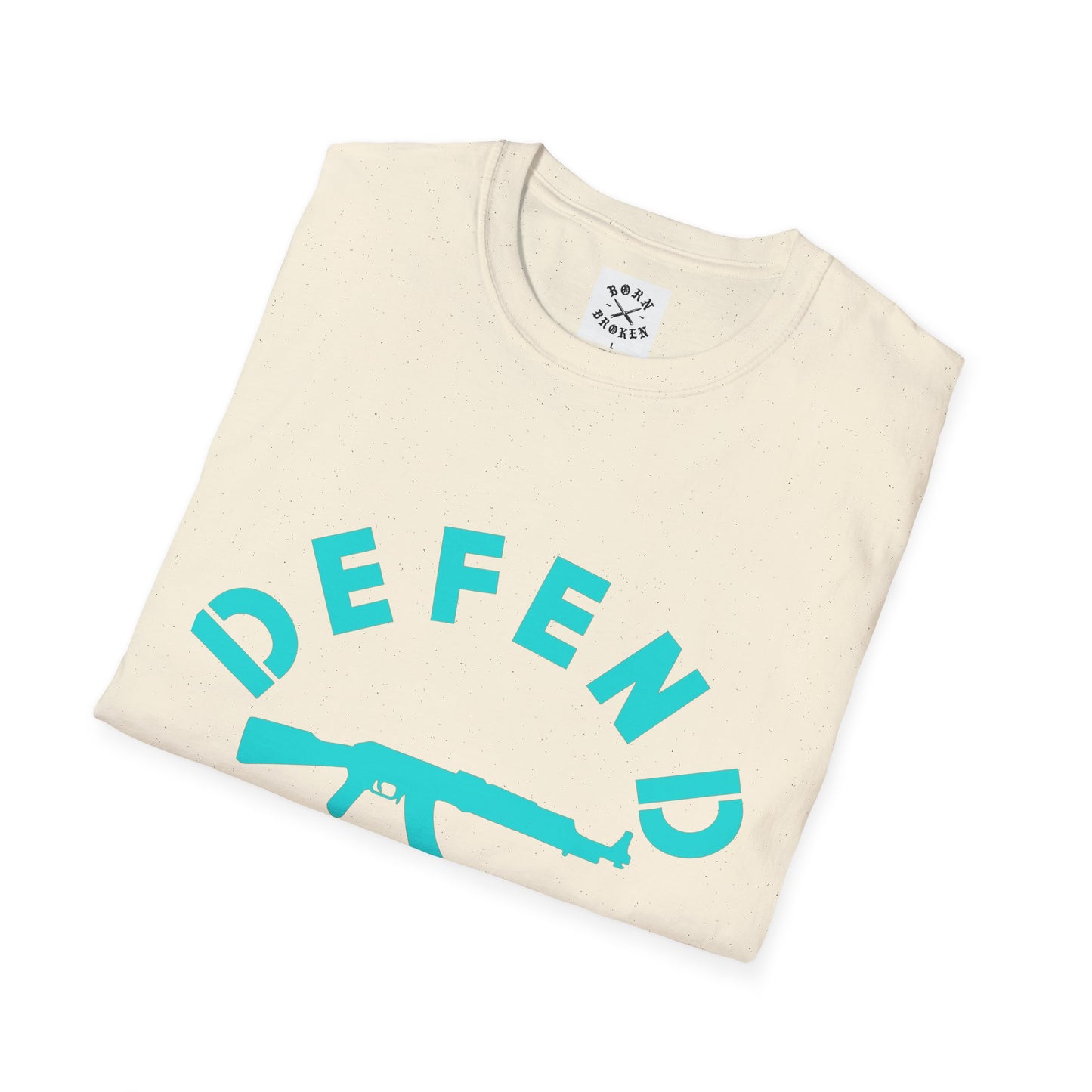 BORN BROKEN — DEFEND PUPPIES TEE