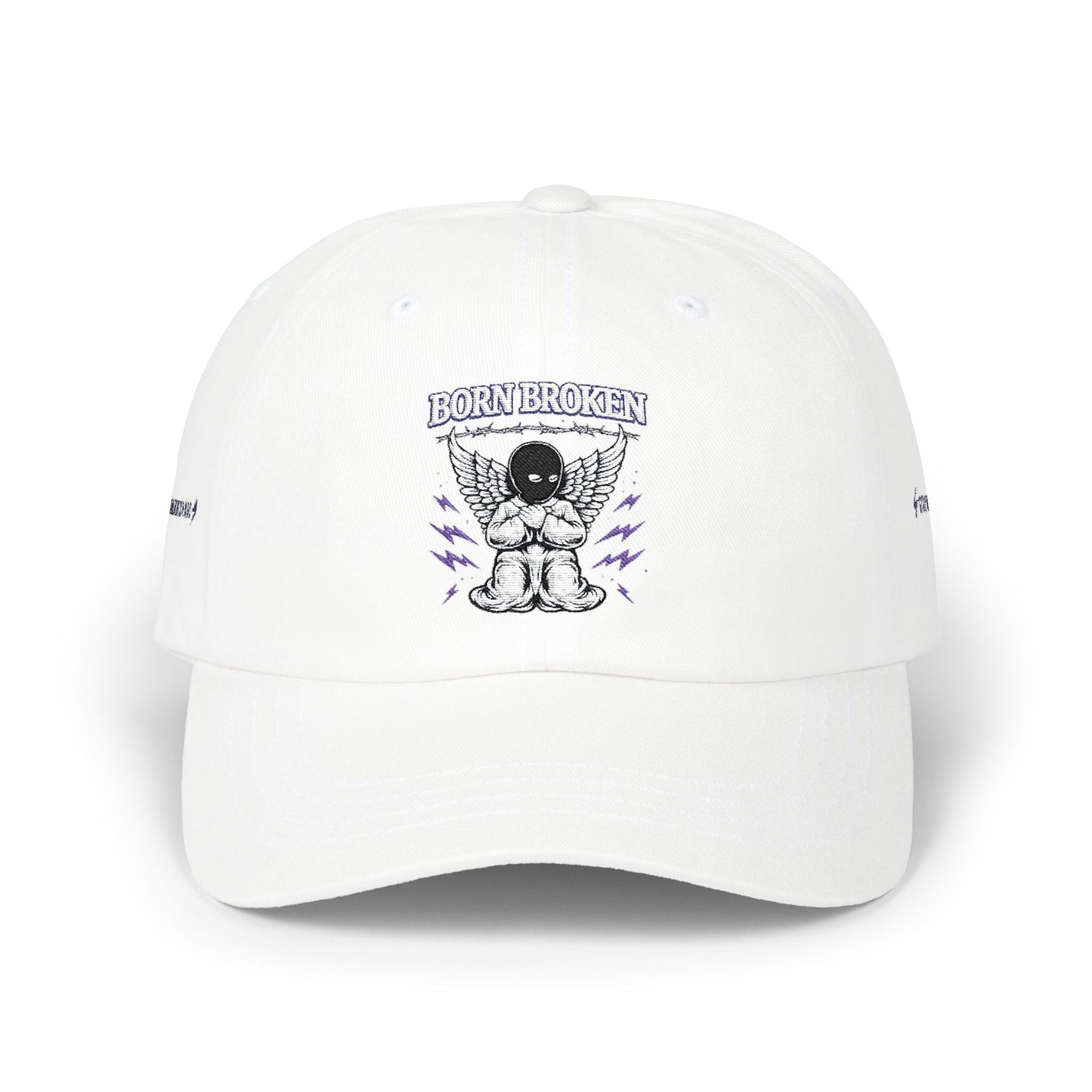 Dad Cap – "Born Broken" Angel Graphic Baseball Hat