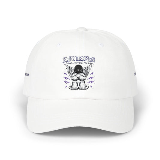 Dad Cap – "Born Broken" Angel Graphic Baseball Hat