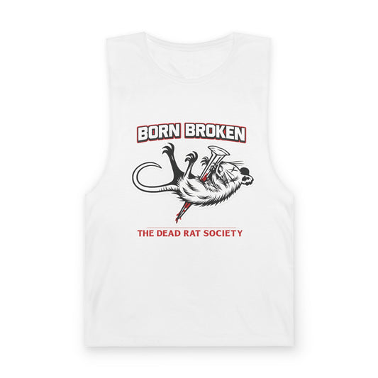 Born Broken Tank Top — The Dead Rat Society Graphic Muscle Tank