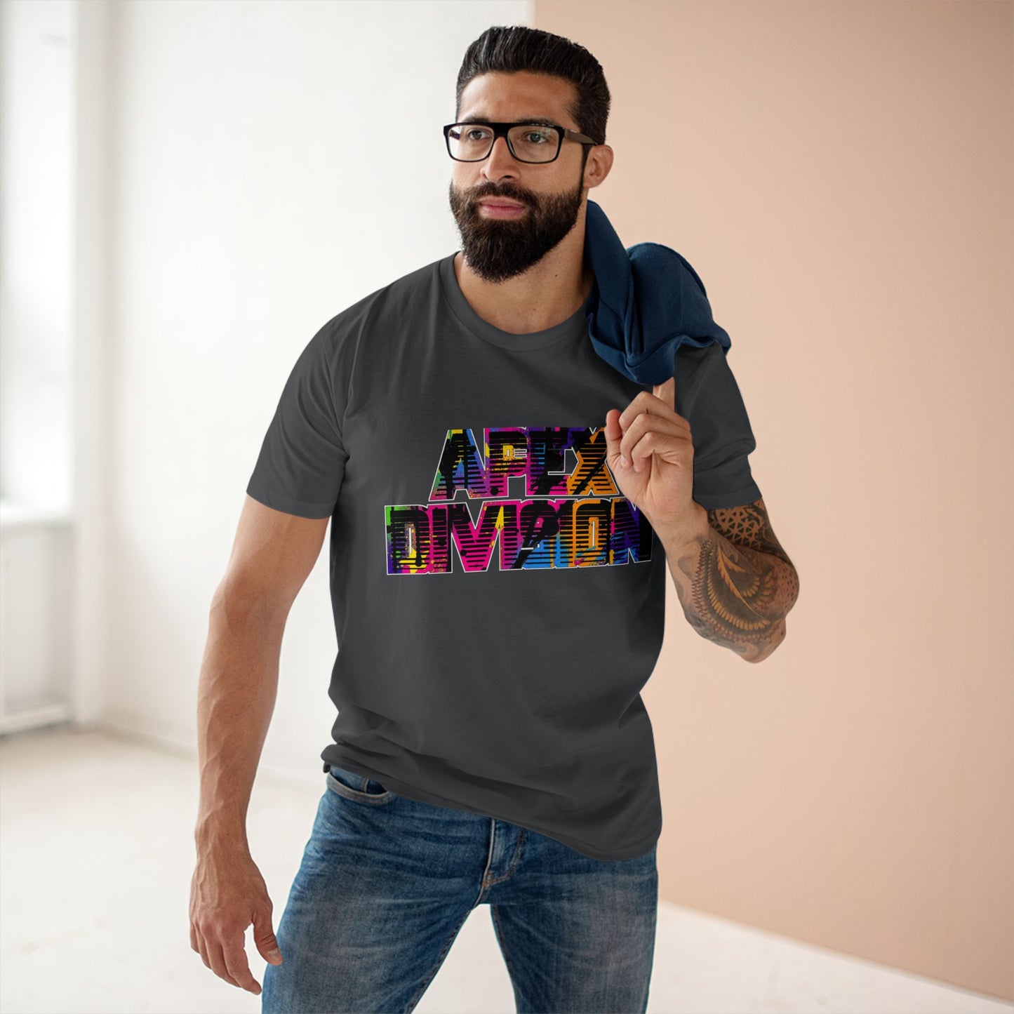 Apex Division Graphic Tee — Bold Neon Glitch 'Be Ruthless' Streetwear T-Shirt