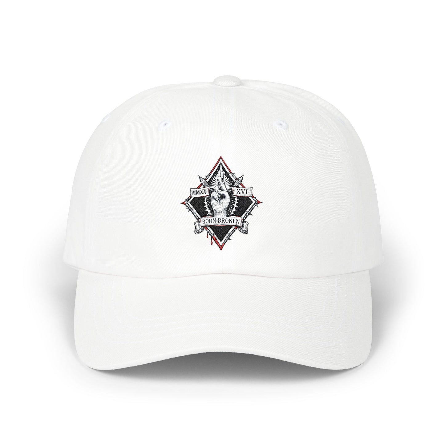 Classic Dad Cap — Minimalist Crest Embroidered Baseball Hat