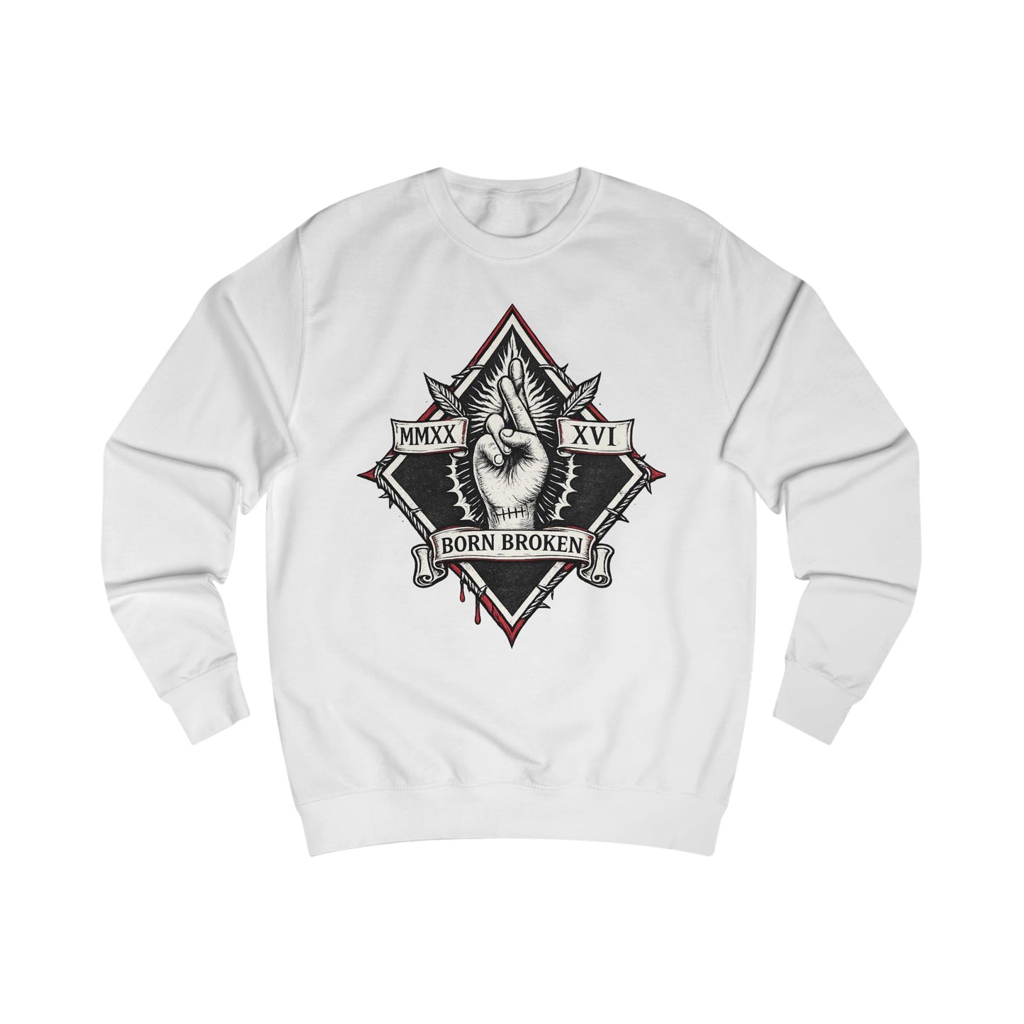 BORN BROKEN — VINTAGE CREWNECK