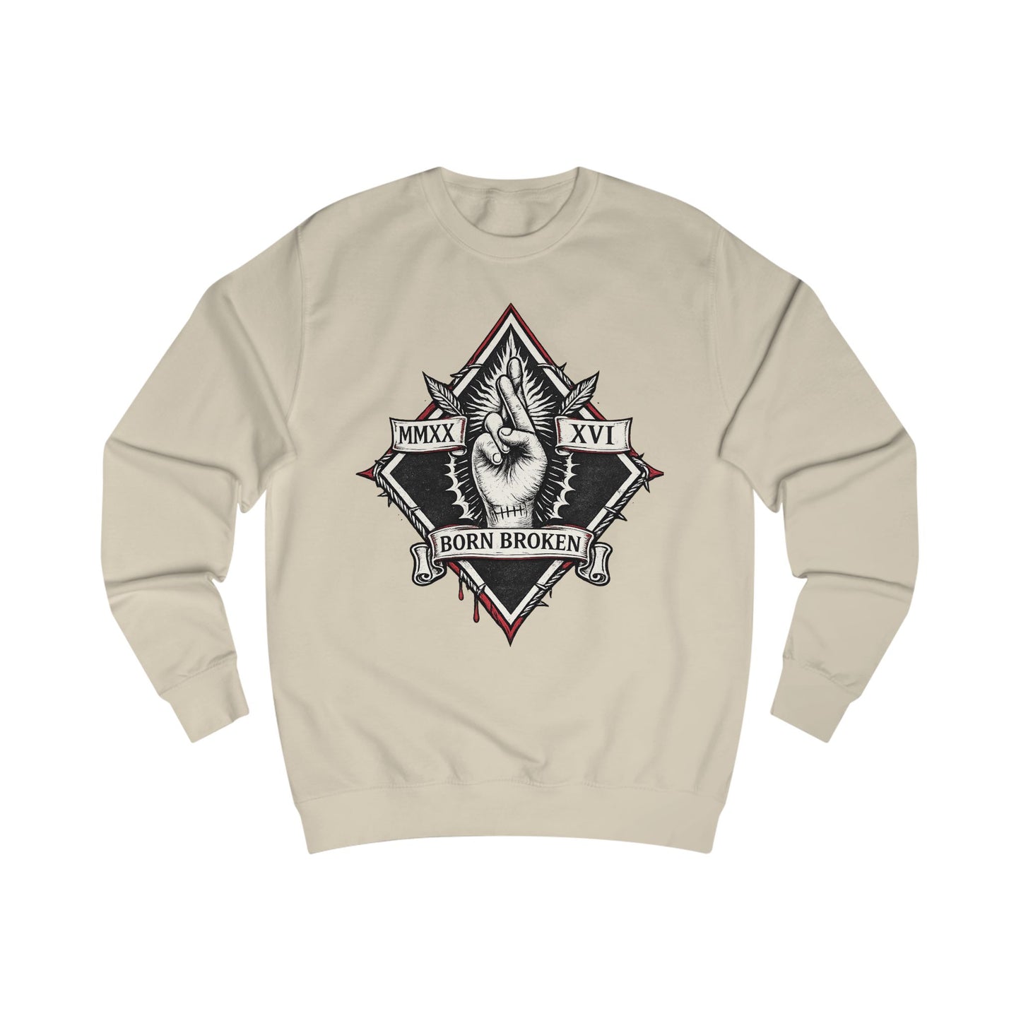 BORN BROKEN — VINTAGE CREWNECK