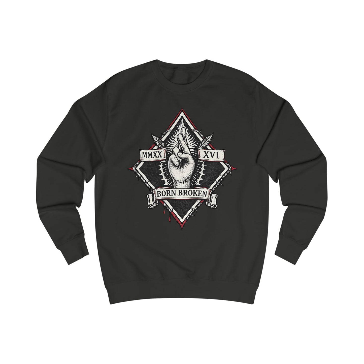 BORN BROKEN — VINTAGE CREWNECK