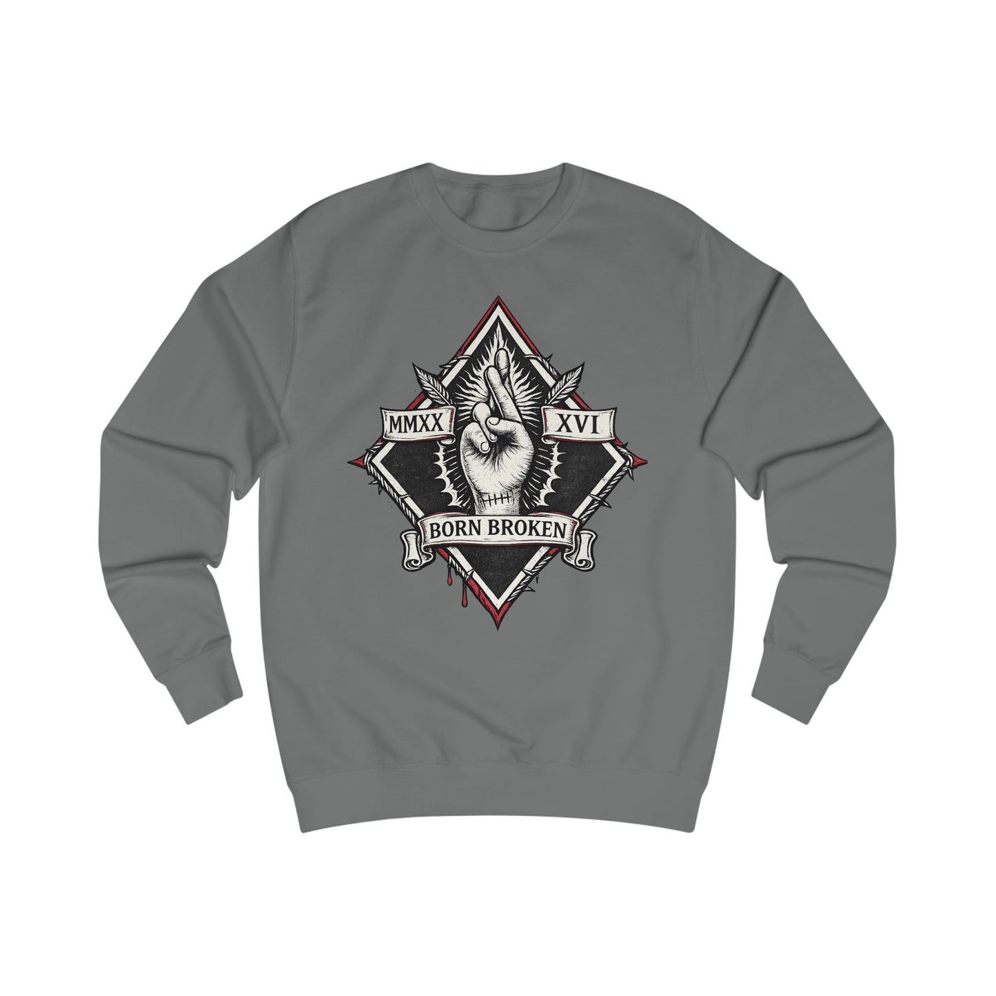 BORN BROKEN — VINTAGE CREWNECK