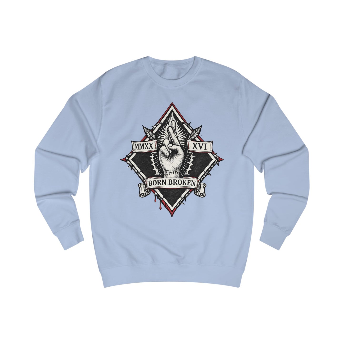BORN BROKEN — VINTAGE CREWNECK