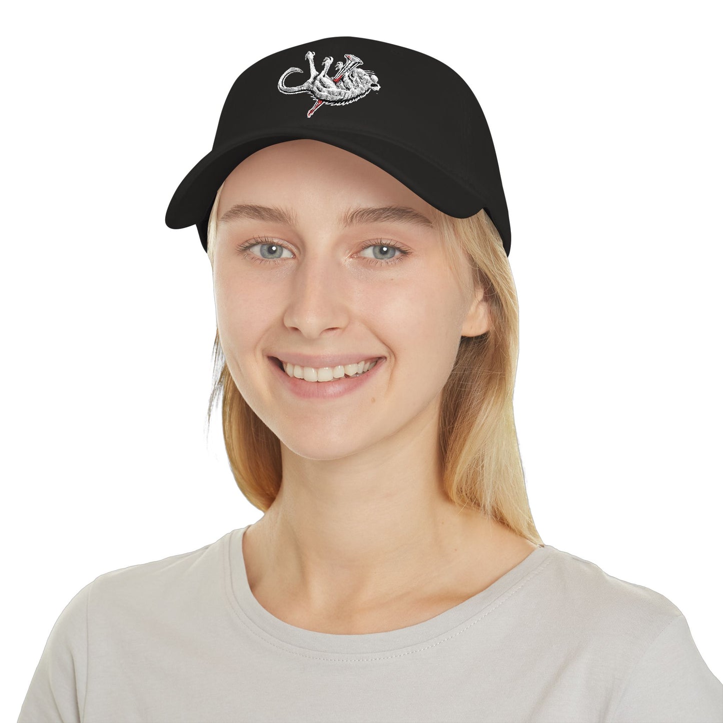 Lizard Embroidered Low Profile Baseball Cap