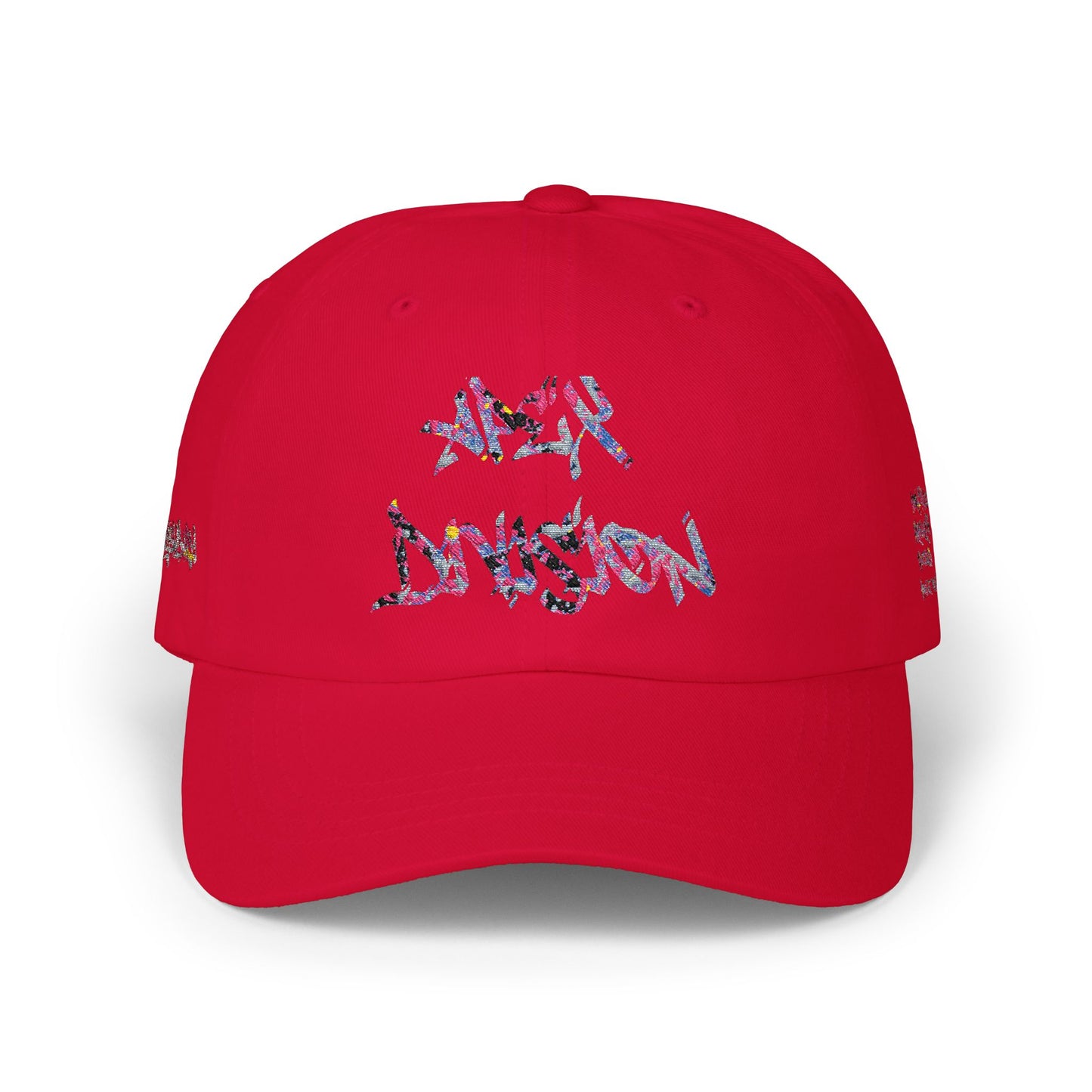 Dad Cap — Floral Graffiti 'No Division' Embroidered Baseball Hat