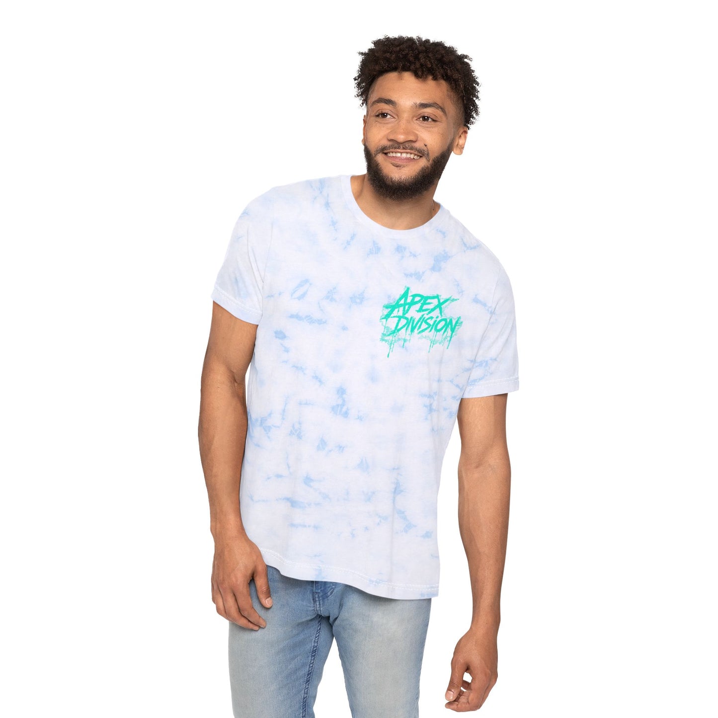 Tie-Dye T-Shirt — "Apex Division" Graphic with "Nothing in Life is Promised Except Death" Back