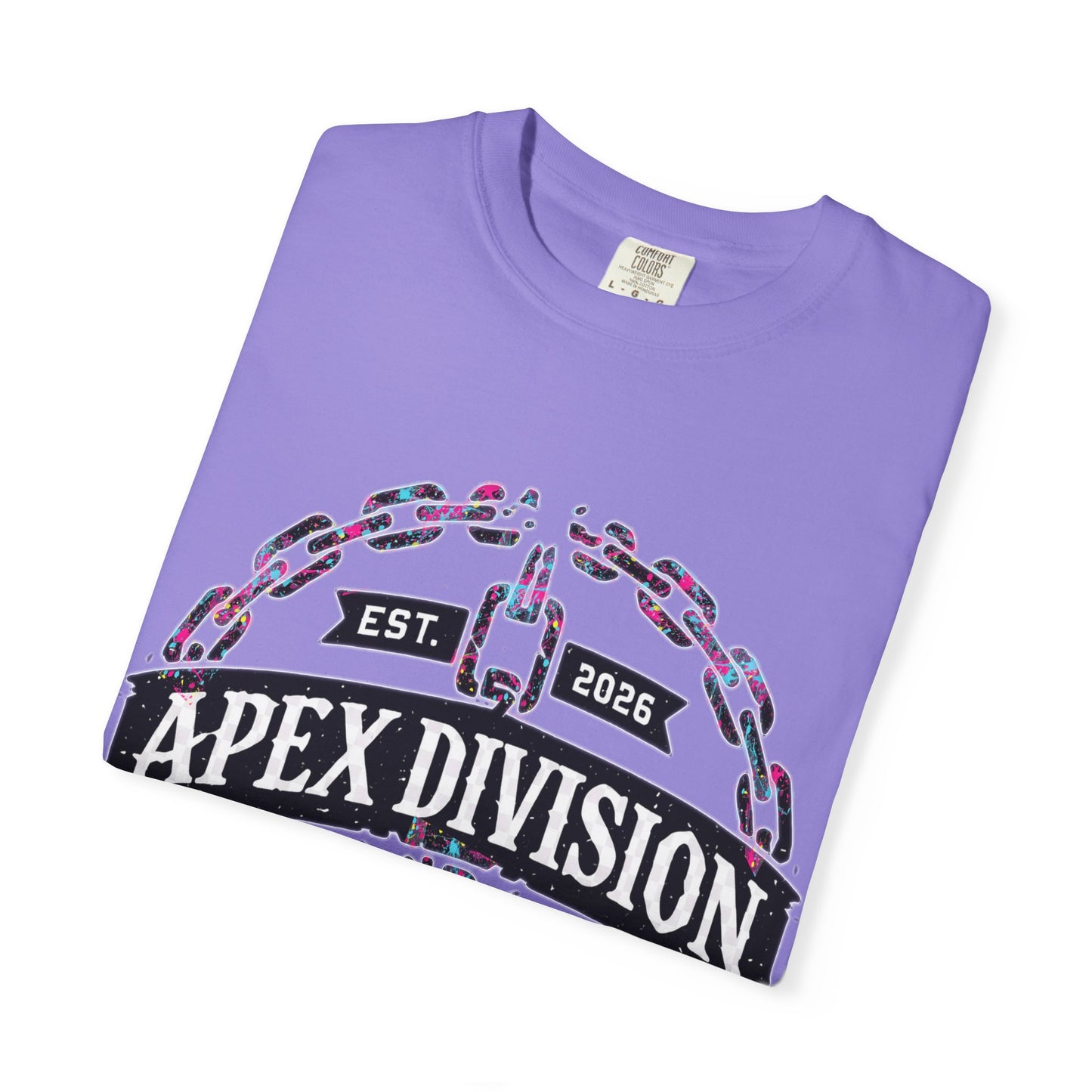 Apex Division Graphic T-Shirt — Hard Work & Determination Emblem