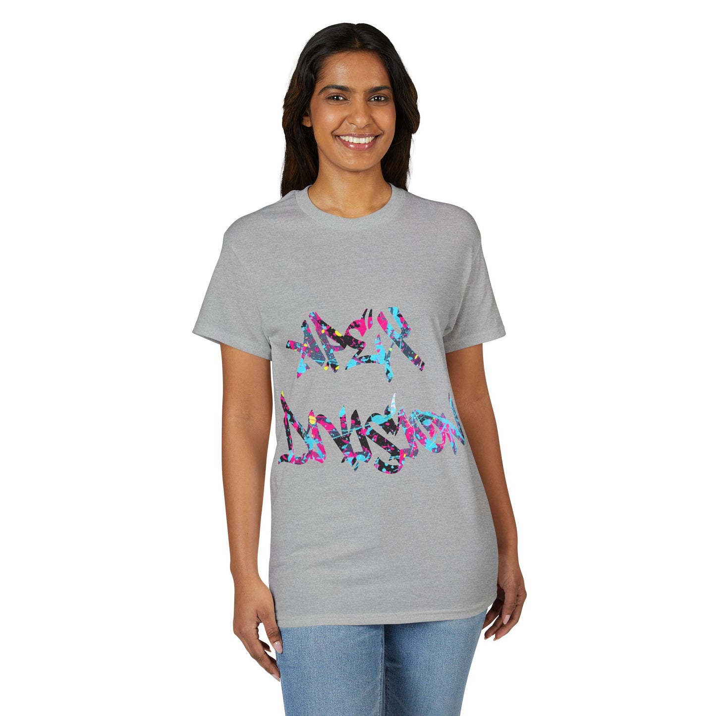 Resilient Division Graphic Tee — Colorful Motivational Back-Print Shirt