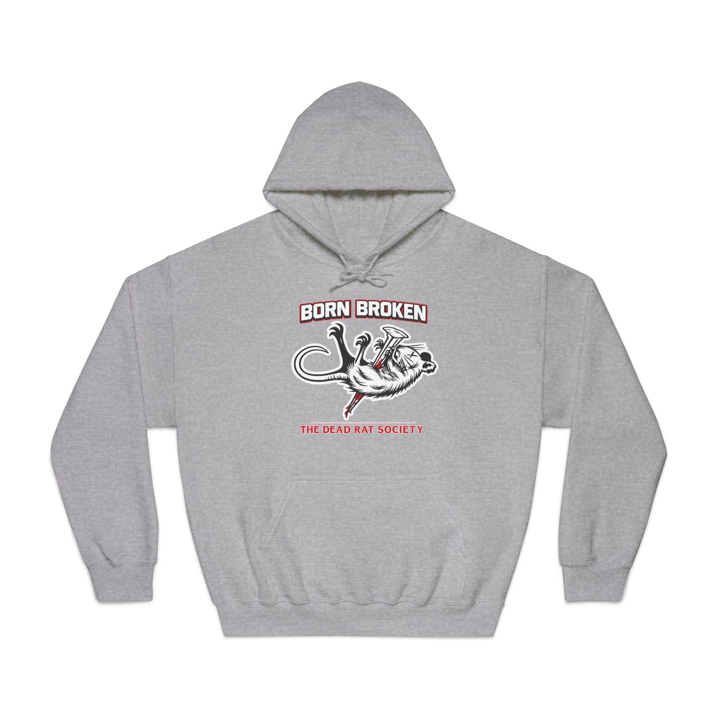 BORN BROKEN — DEAD RAT SOCIETY HOODIE