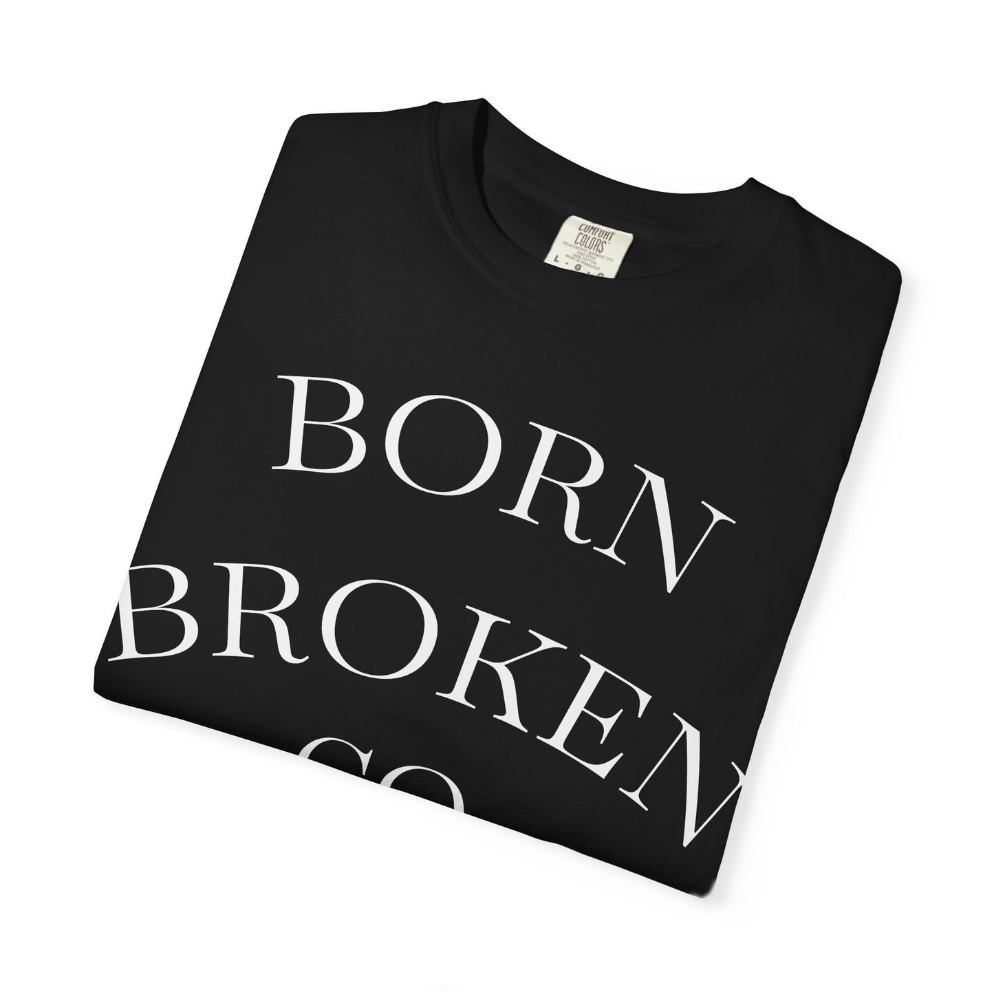 Born Broken Co. Graphic T-Shirt — 'Fight Abuse, Not Dogs' Statement Tee