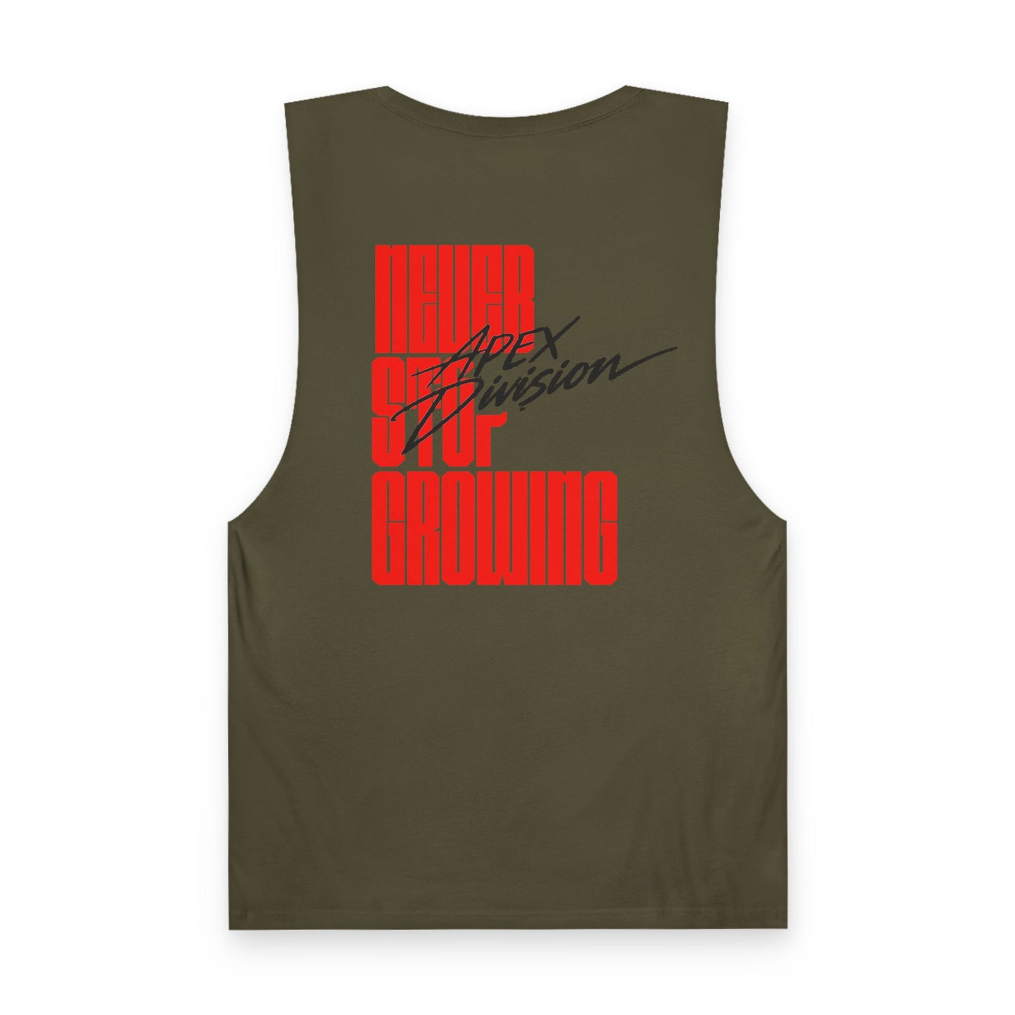 All or Nothing Reputation Tank Top — Apex Division Graphic Muscle Tank