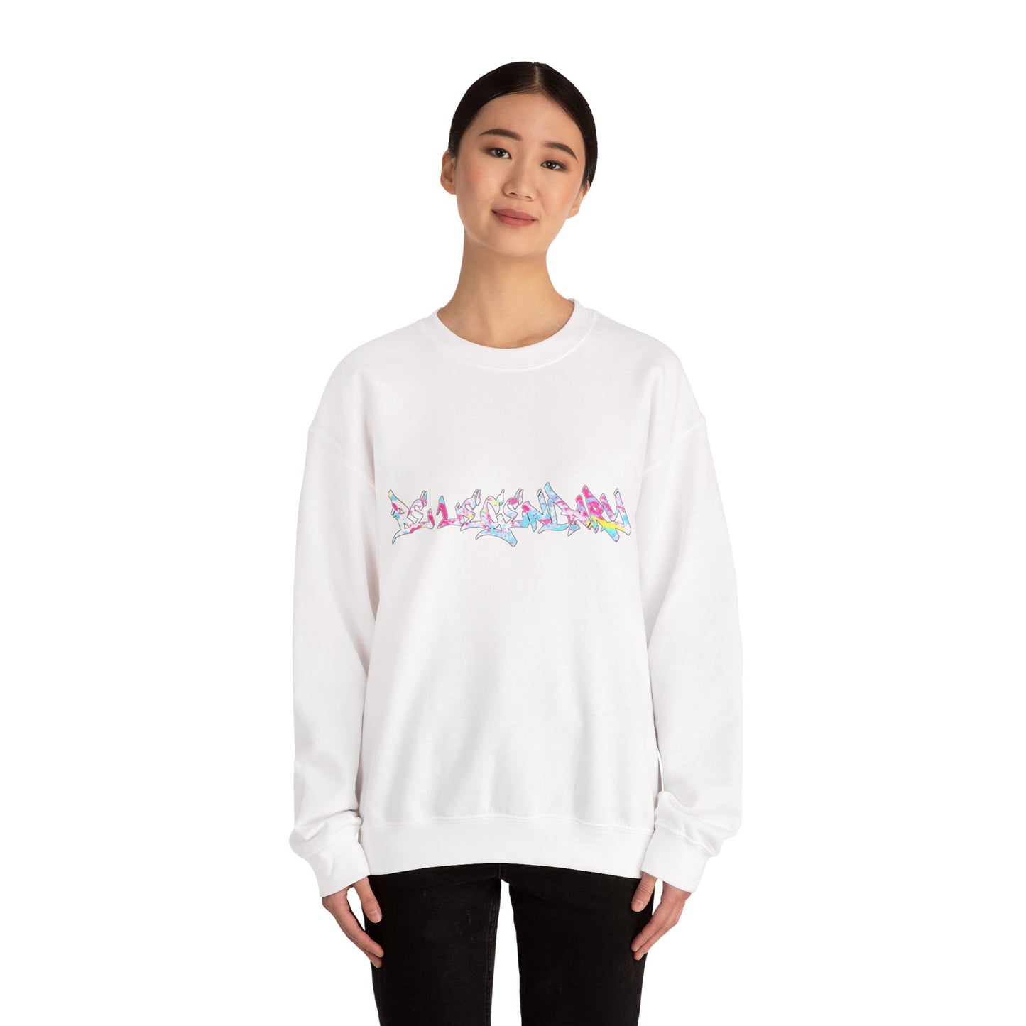Pastel Graffiti Crewneck Sweatshirt