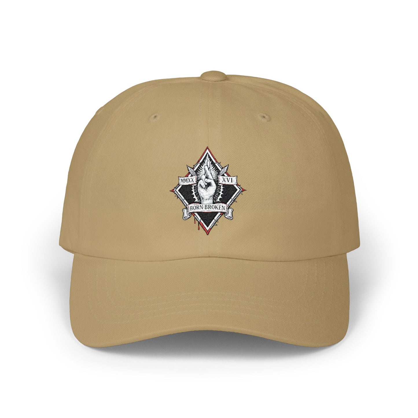 Classic Dad Cap — Minimalist Crest Embroidered Baseball Hat