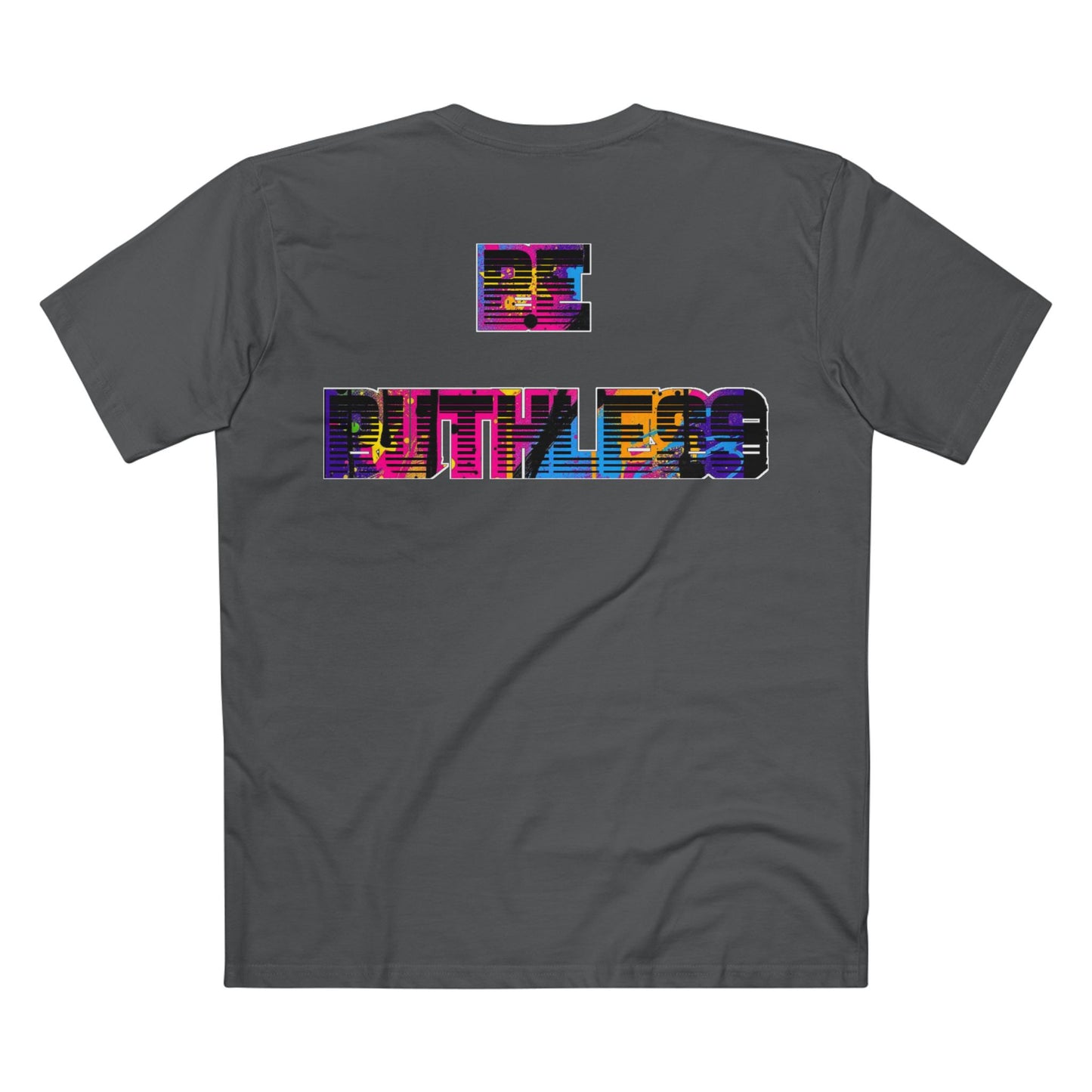 Apex Division Graphic Tee — Bold Neon Glitch 'Be Ruthless' Streetwear T-Shirt