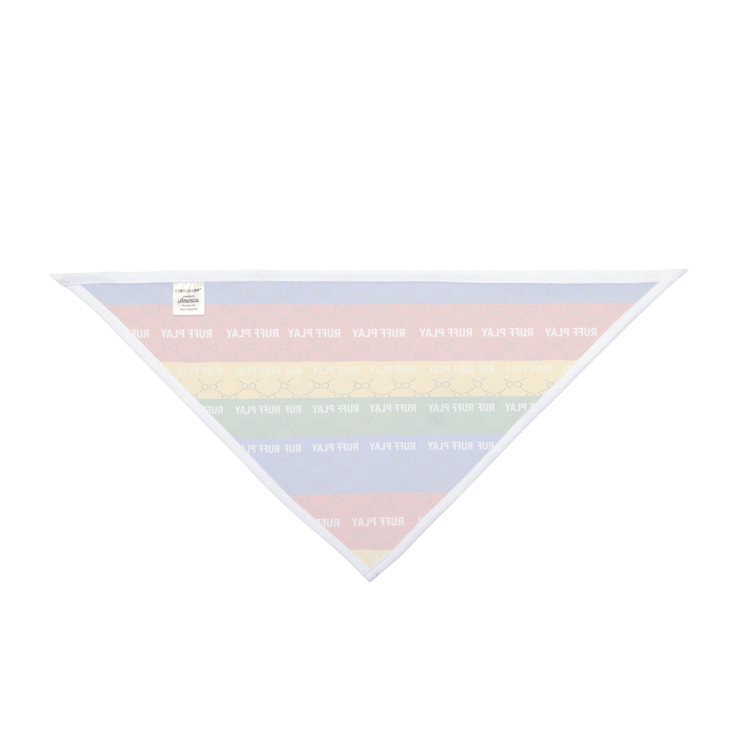 Rainbow "Ruff Play" Pet Bandana - Pride Dog Bandana