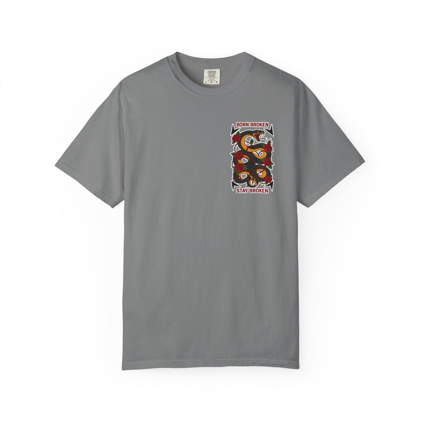 BORN BROKEN — SNAKE TEE