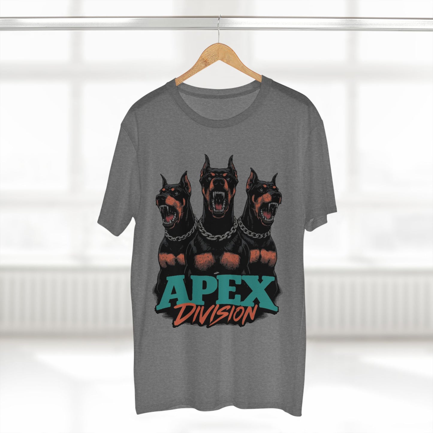Apex Division Doberman Graphic Tee — "Dogs Gotta Eat" Streetwear T‑Shirt