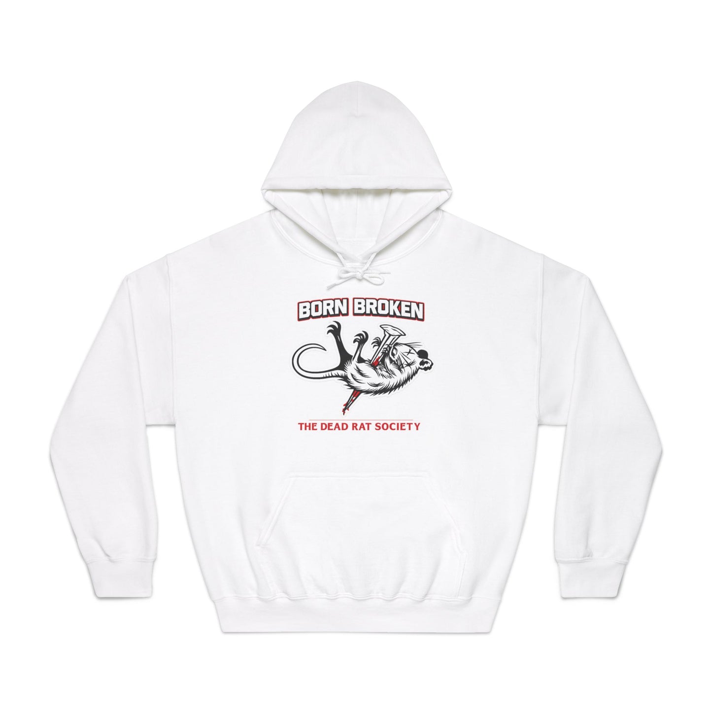 BORN BROKEN — DEAD RAT SOCIETY HOODIE