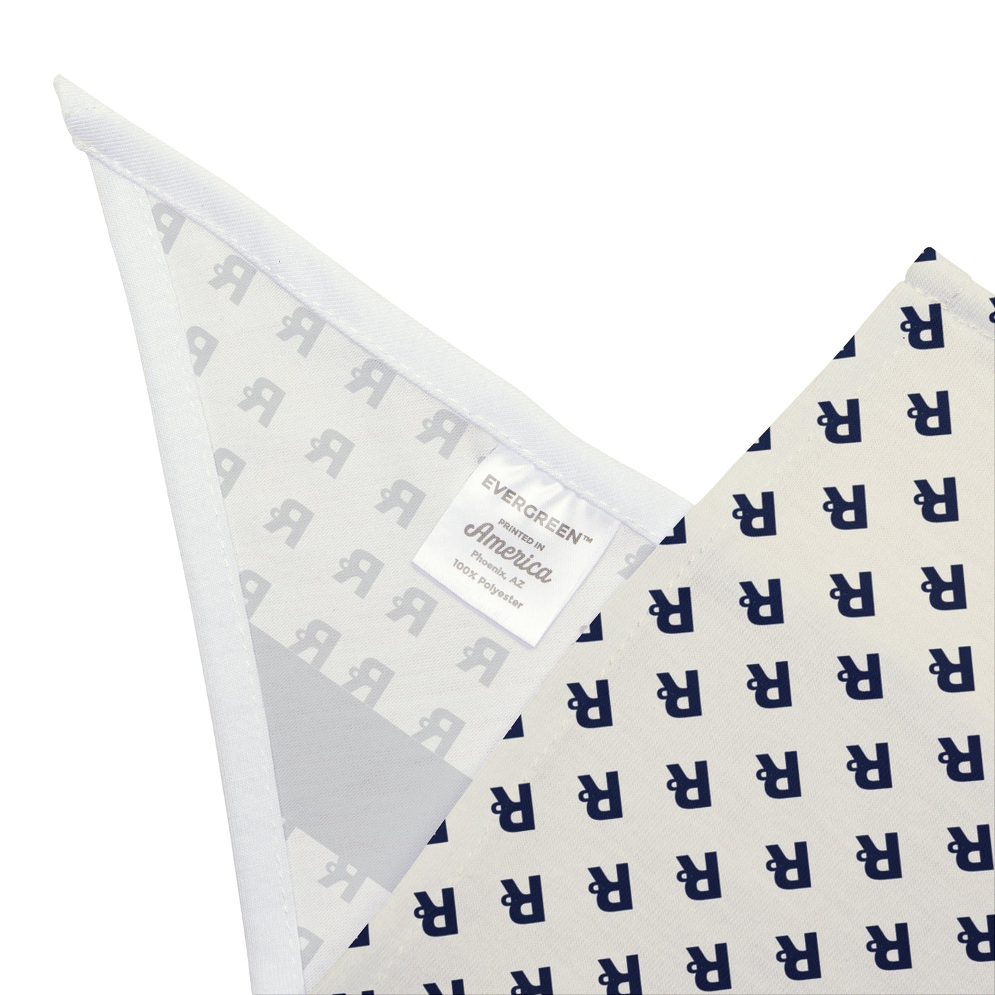 Pet Bandana - Navy "Ruff Play" Patterned Dog Bandana