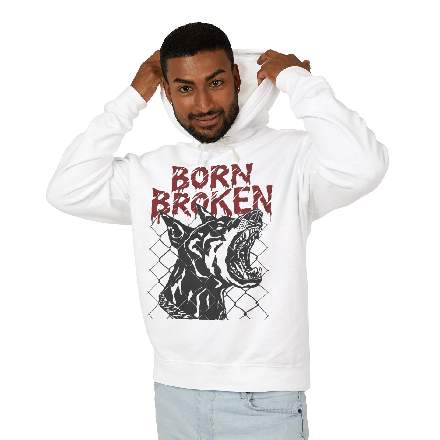BORN BROKEN — GUARD DOG HOODIE