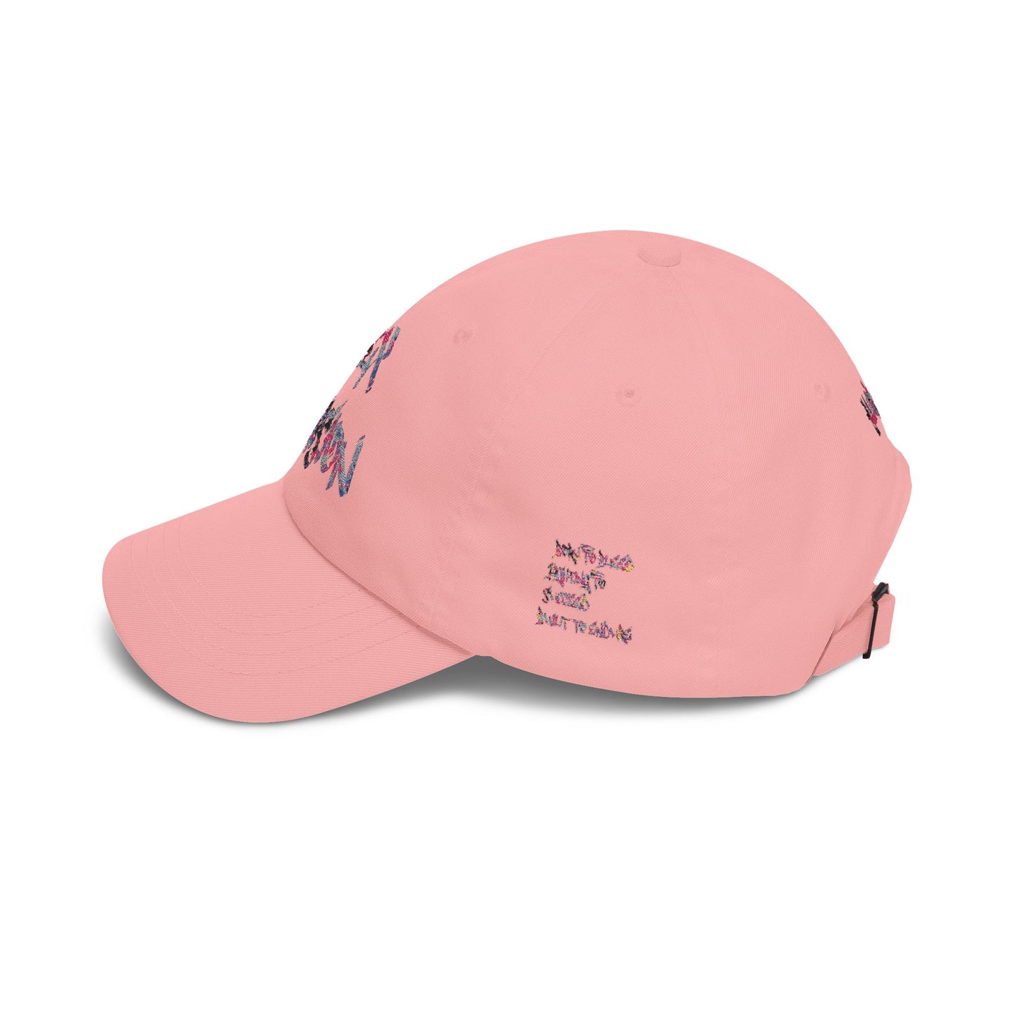 Dad Cap — Floral Graffiti 'No Division' Embroidered Baseball Hat
