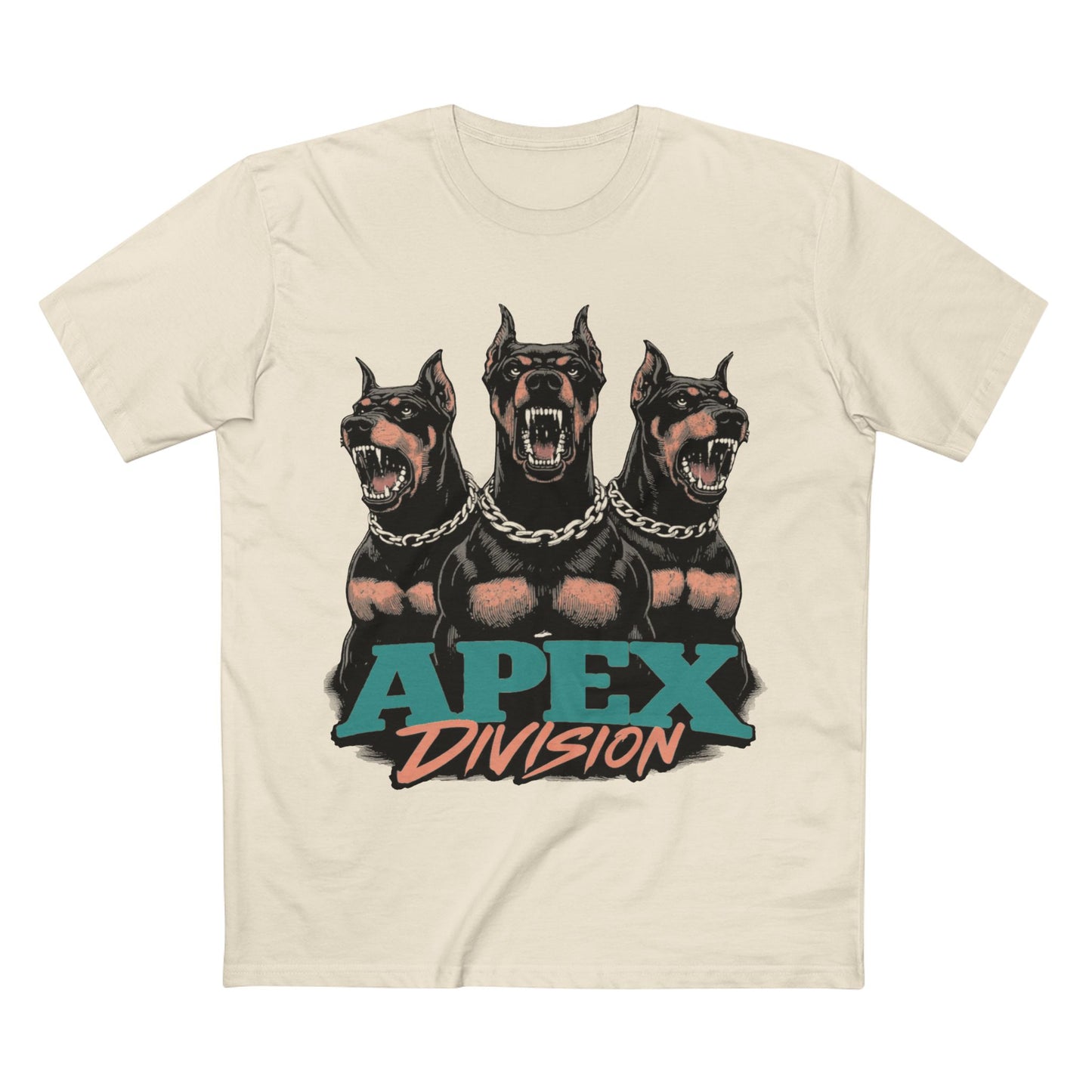 Apex Division Doberman Graphic Tee — "Dogs Gotta Eat" Streetwear T‑Shirt