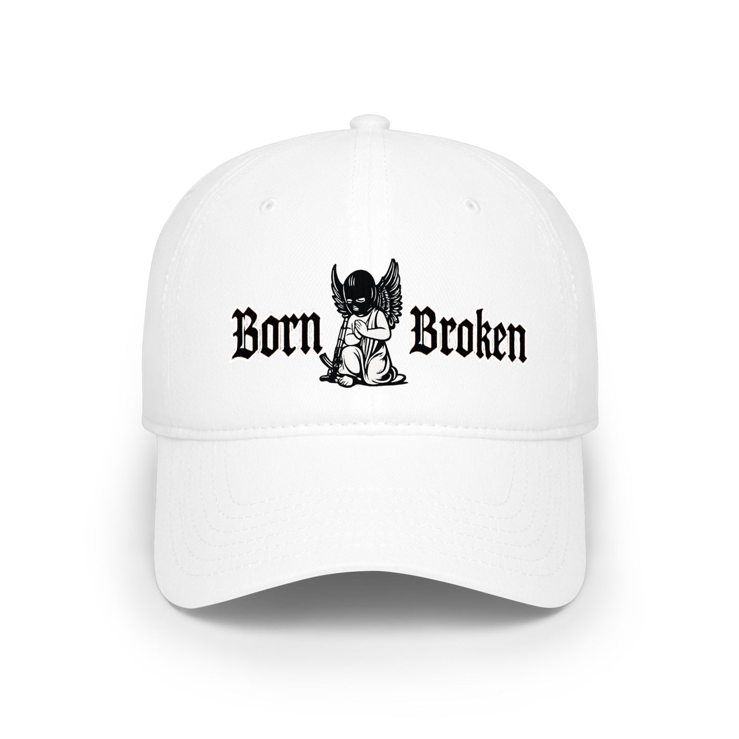 Born Broken Baseball Cap – Gothic Angel Low Profile Hat