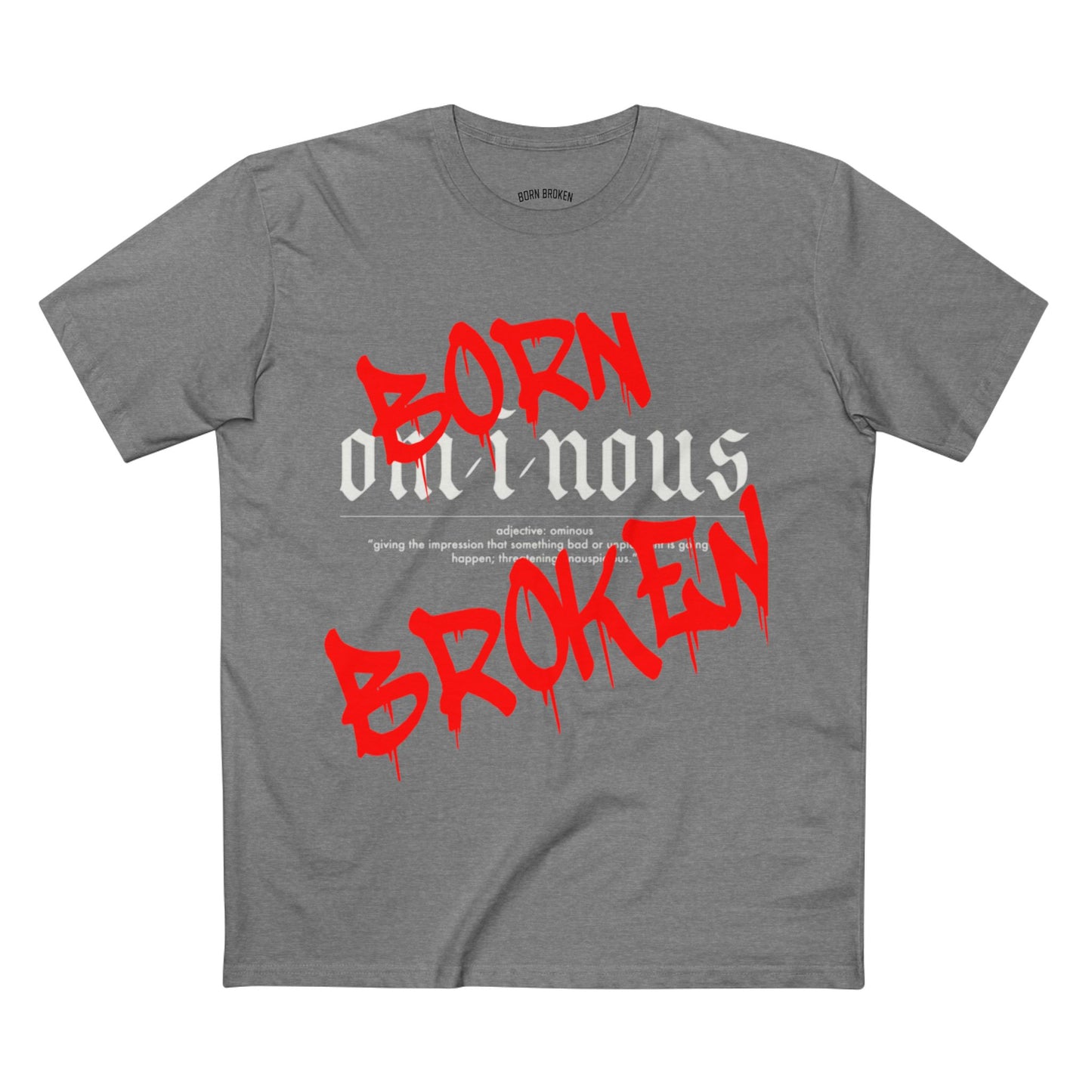 T-Shirt — Ominous Graphic Tee “Fuck the World” Red Streetwear